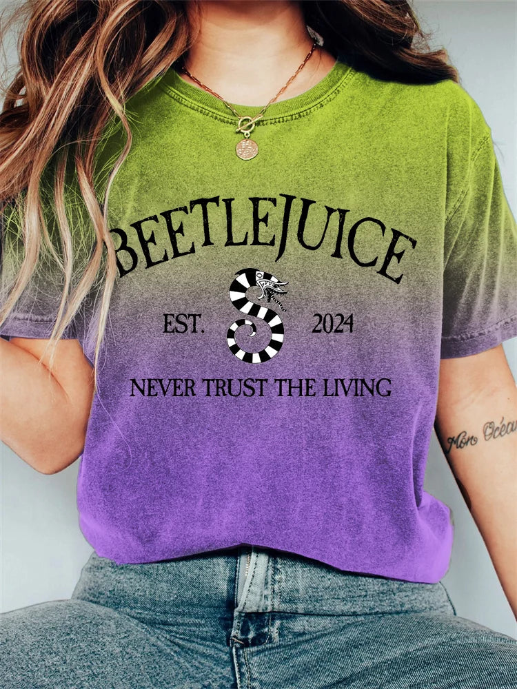 Beetlejuice Shirt, 3D Horror Movie Shirt, Beetlejuice 1988 Movie T-Shirt, Vintage Halloween Movie Shirt, Beetlejuice Gift, Halloween Party, HLWQT 1