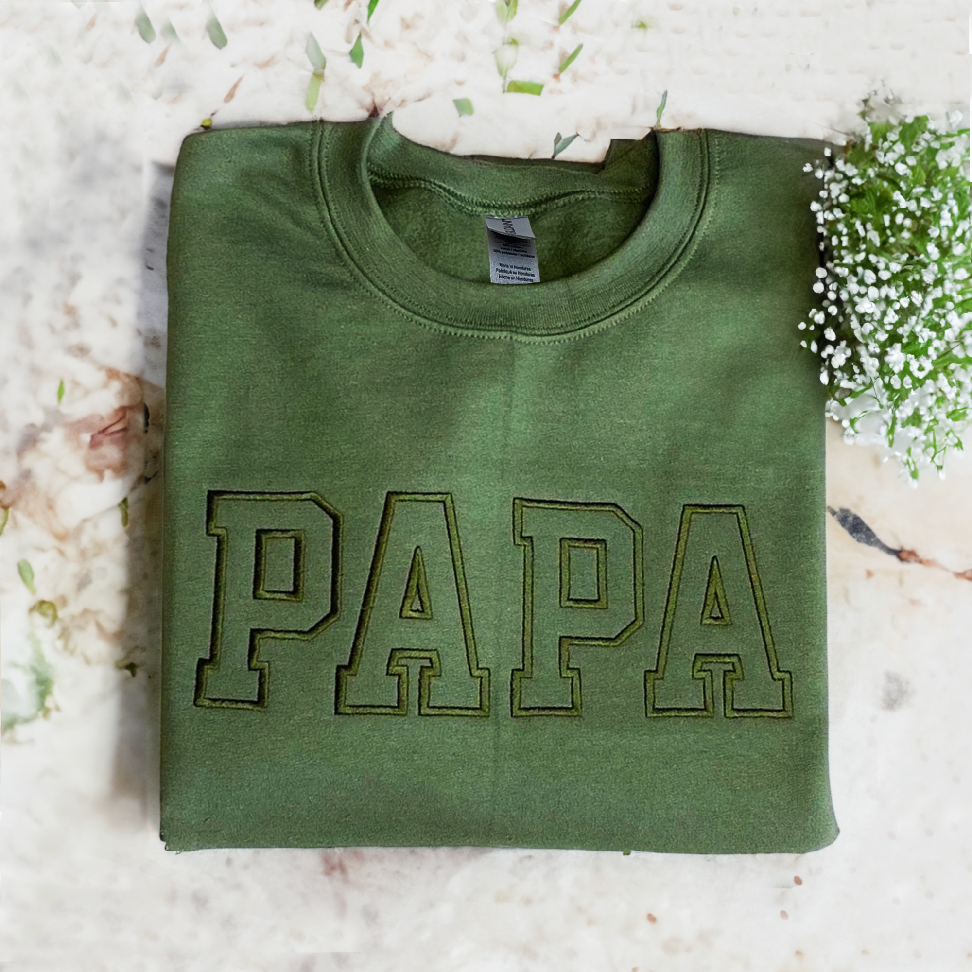 Custom Embroidered Mama Sweatshirt With Name On Sleeve, Mama Gift em1