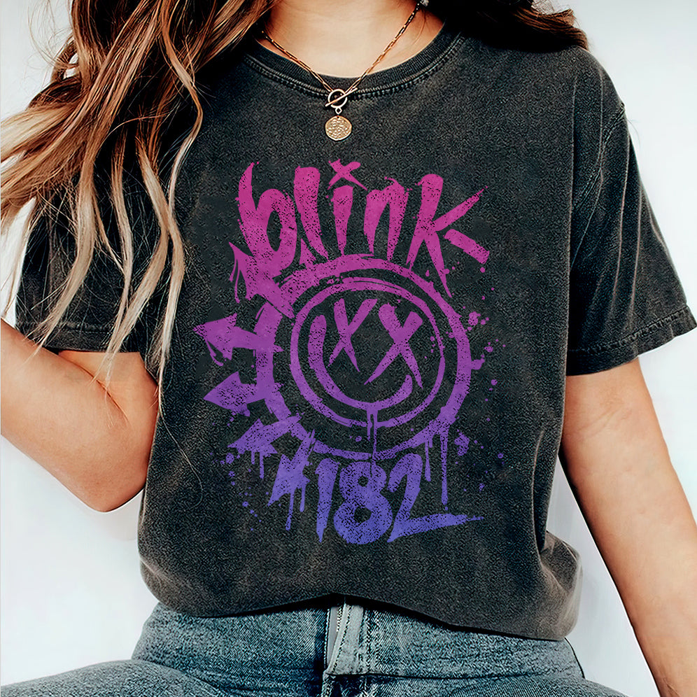 Blink 182 Shirt, Blink 182 Rock Shirt, Vintage Band Shirt, Smile Face Shirt V2, Vintage Smile Tee, Blink 182 Band Tee, Vintage Style, Blink 182 Rock Shirt