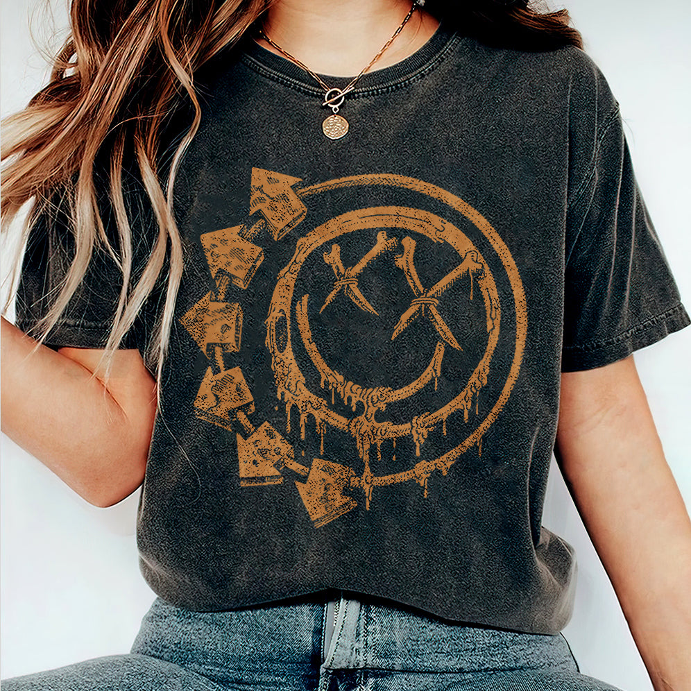 Blink 182 Shirt, Blink 182 Rock Shirt, Vintage Band Shirt, Smile Face Shirt V6, Vintage Smile Tee, Blink 182 Band Tee, Vintage Style, Blink 182 Rock Shirt