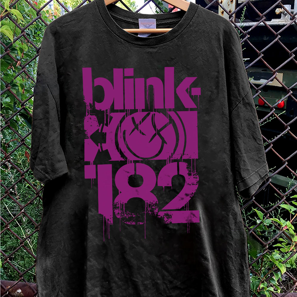 Blink 182 Shirt, Blink 182 Rock Shirt, Vintage Band Shirt, Smile Face Shirt V8, Vintage Smile Drip Tee, Blink 182 Band Tee, Vintage Style, Blink 182 Rock Shirt