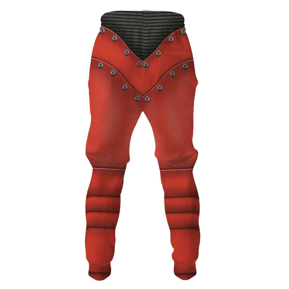 Blood Angels Legions  Warhammer Costume Hoodie Jogger,Blood Angels Legions Space Marines Cosplay 3D Hoodie Pants, Warhammer 3D Tracksuit, Warhammer Game Outfit TQT3