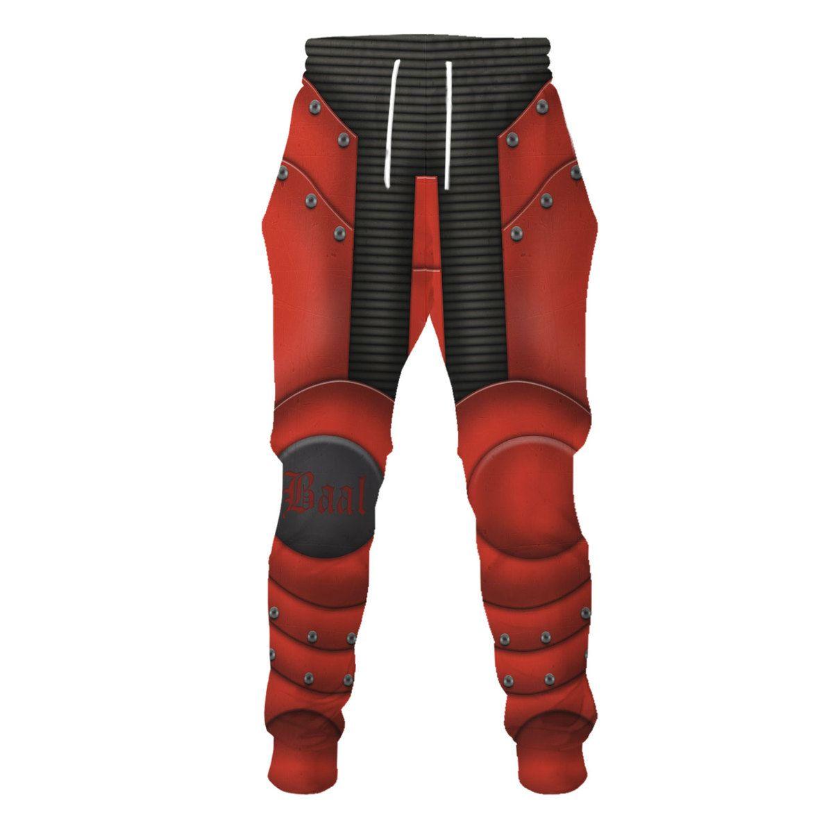 Blood Angels Legions  Warhammer Costume Hoodie Jogger,Blood Angels Legions Space Marines Cosplay 3D Hoodie Pants, Warhammer 3D Tracksuit, Warhammer Game Outfit TQT3