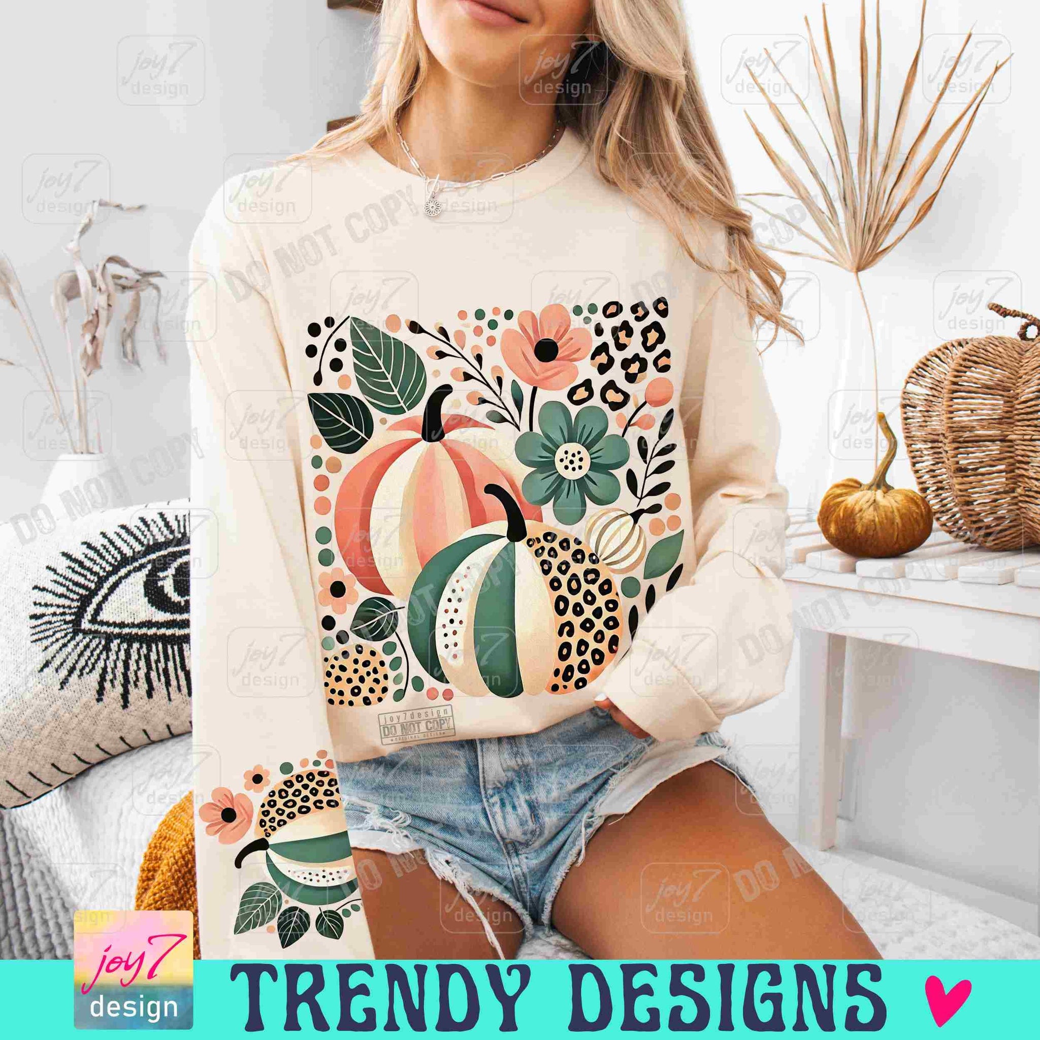 Boho Pumpkins Fall PNG Leopard Pumpkin Boho Fall Shirt Png Fall Pumpkin Season Boho png Trendy Fall Thanksgiving Autumn vibes Png ORIGINAL SCU