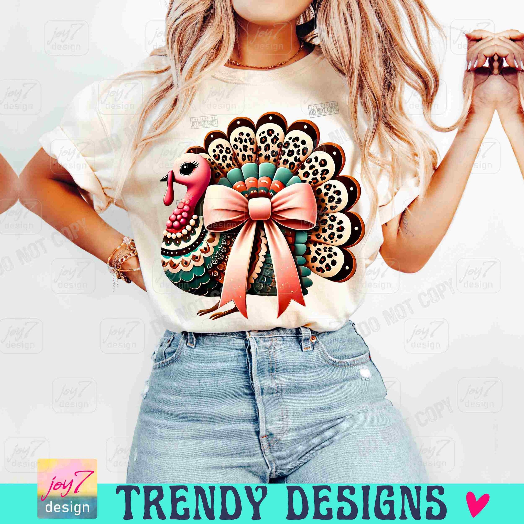 Boho Turkey PNG Coquette Thanksgiving Turkey Png Trendy Fall vibes Leopard Coquette Fall Shirt Png Retro Fall Thankful Cute Autumn ORIGINAL SCU