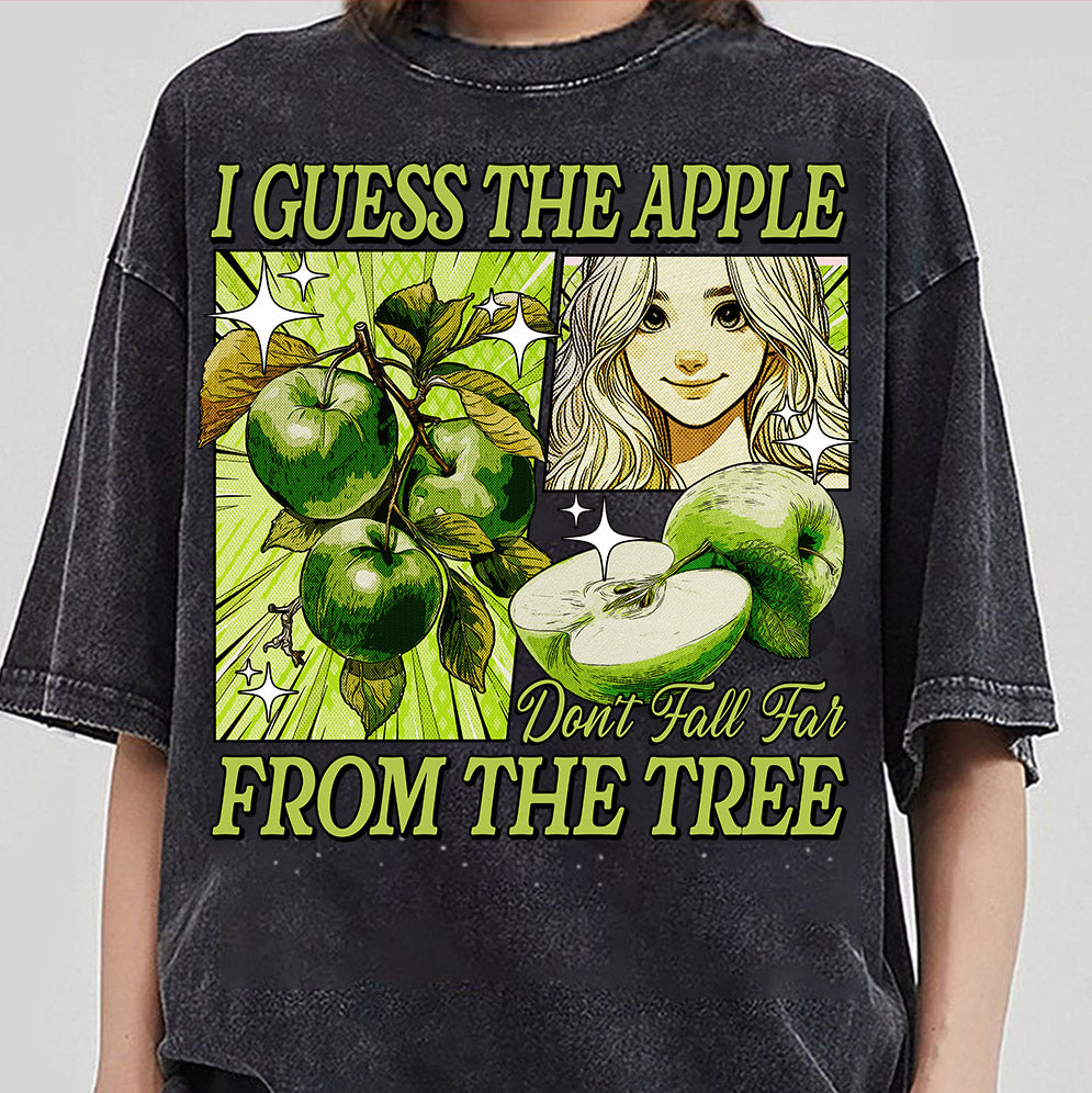 Brat Summer Shirt, Green Apple 90s Retro Girl Aesthetic, Brat Apple Music Lover Song Lyric