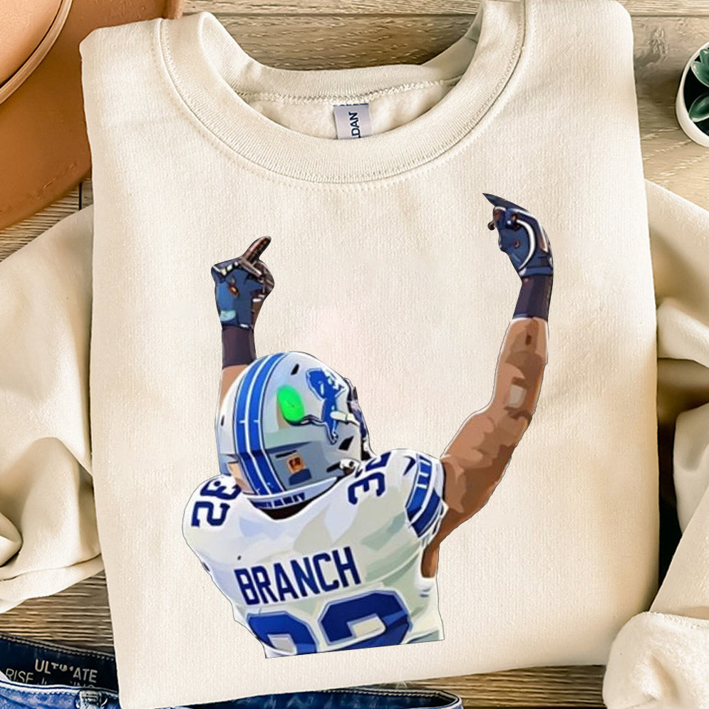 Brian Branch Middle Finger Shirt, Sweatshirt, Hoodie, High-Quality Vintage-Inspired Design, Perfect Gift for Lions Fans, Detroit Football