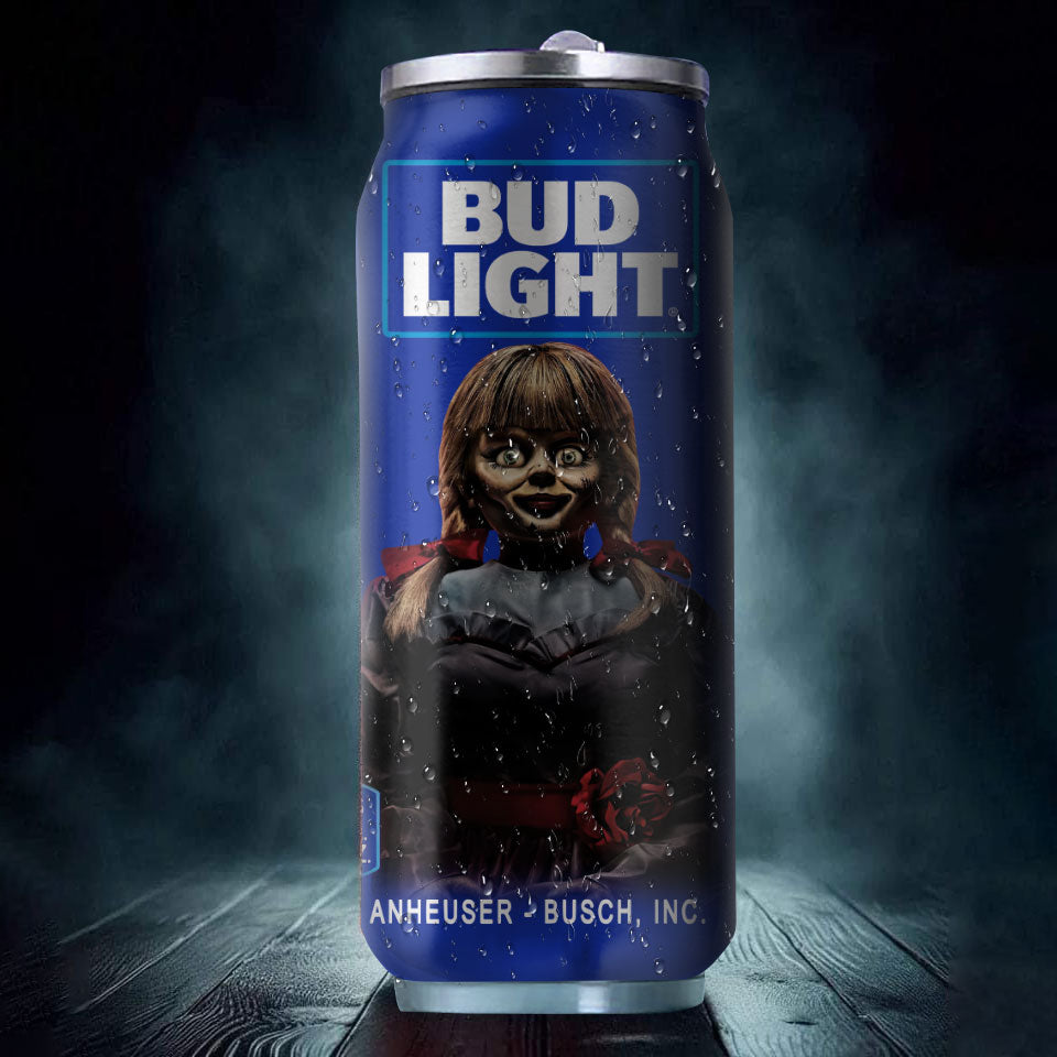 Bud Light Drink Annabelle Halloween Insulated Tumbler Stainless Steel Water - 16Oz 603252_parent tumb1