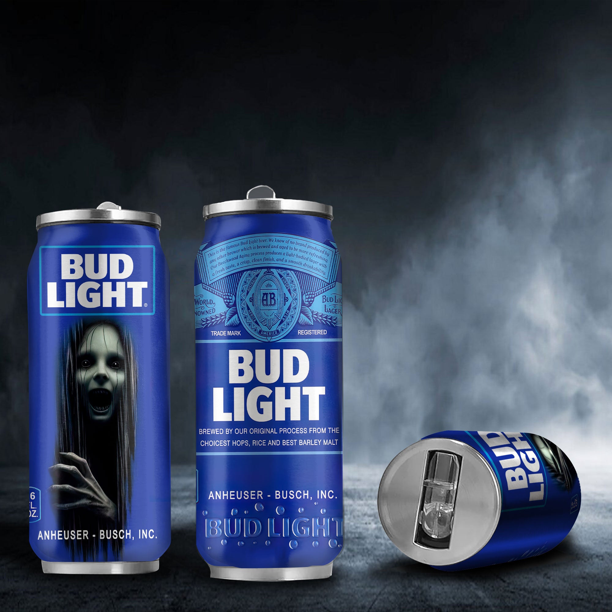 Bud Light Horror Character Halloween Insulated Tumbler Stainless Steel Water - 16Oz 133799_parent tumb1