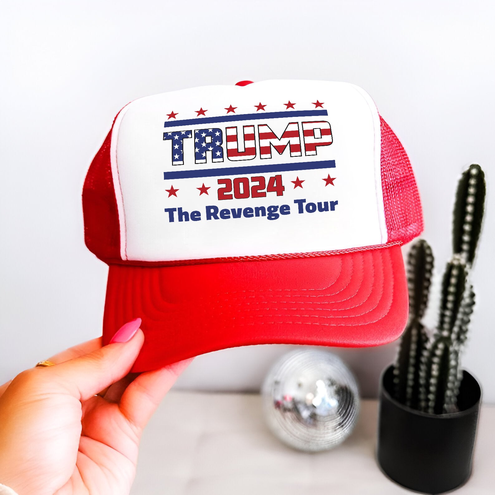 The Revenge Tour 2024 Trump Embroidered Hat Trucker Hat #28 Tu4