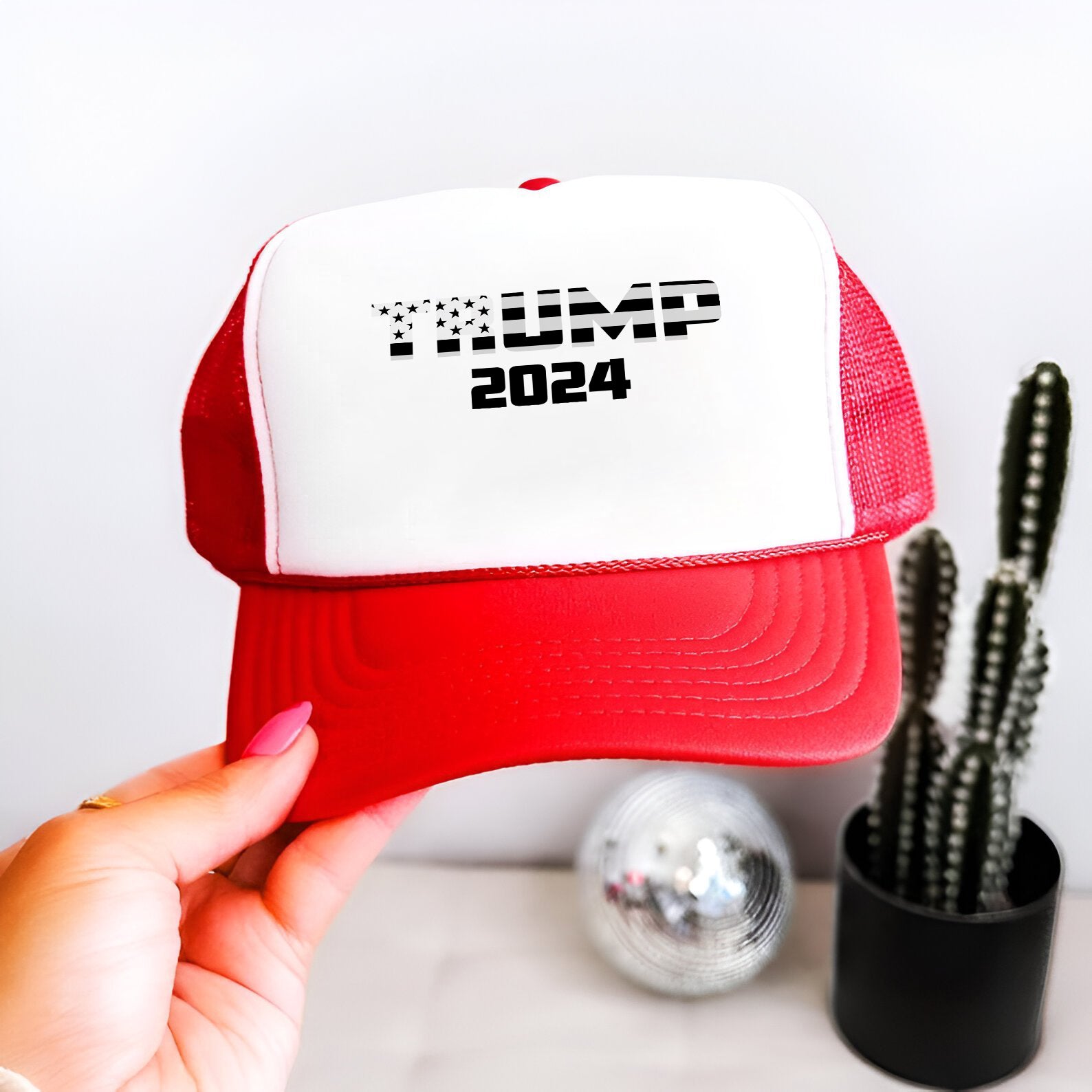 Trump 2024 Embroidered Hat Trucker Hat #30 Tu4