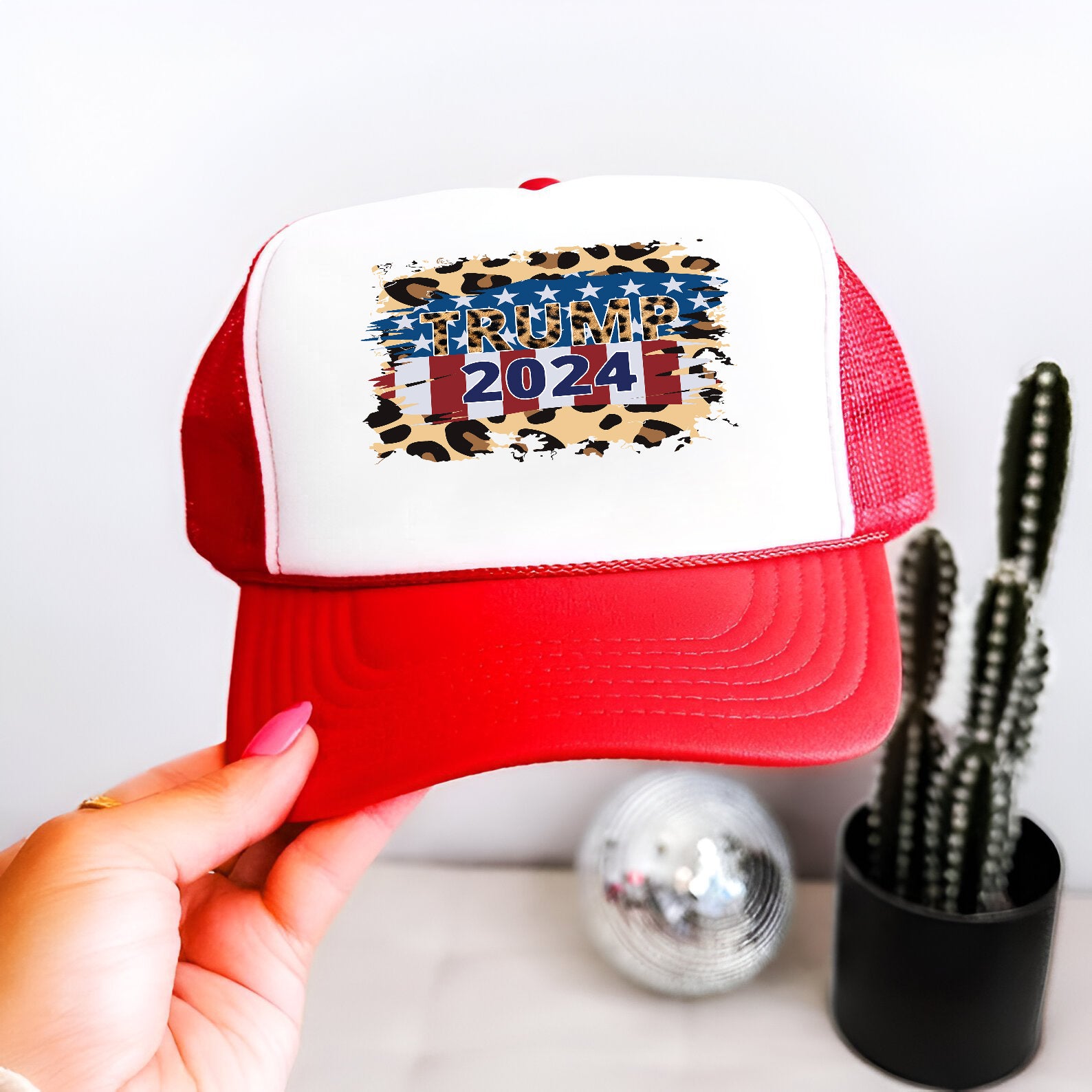 Trump 2024 Embroidered Hat Trucker Hat #35 Tu4