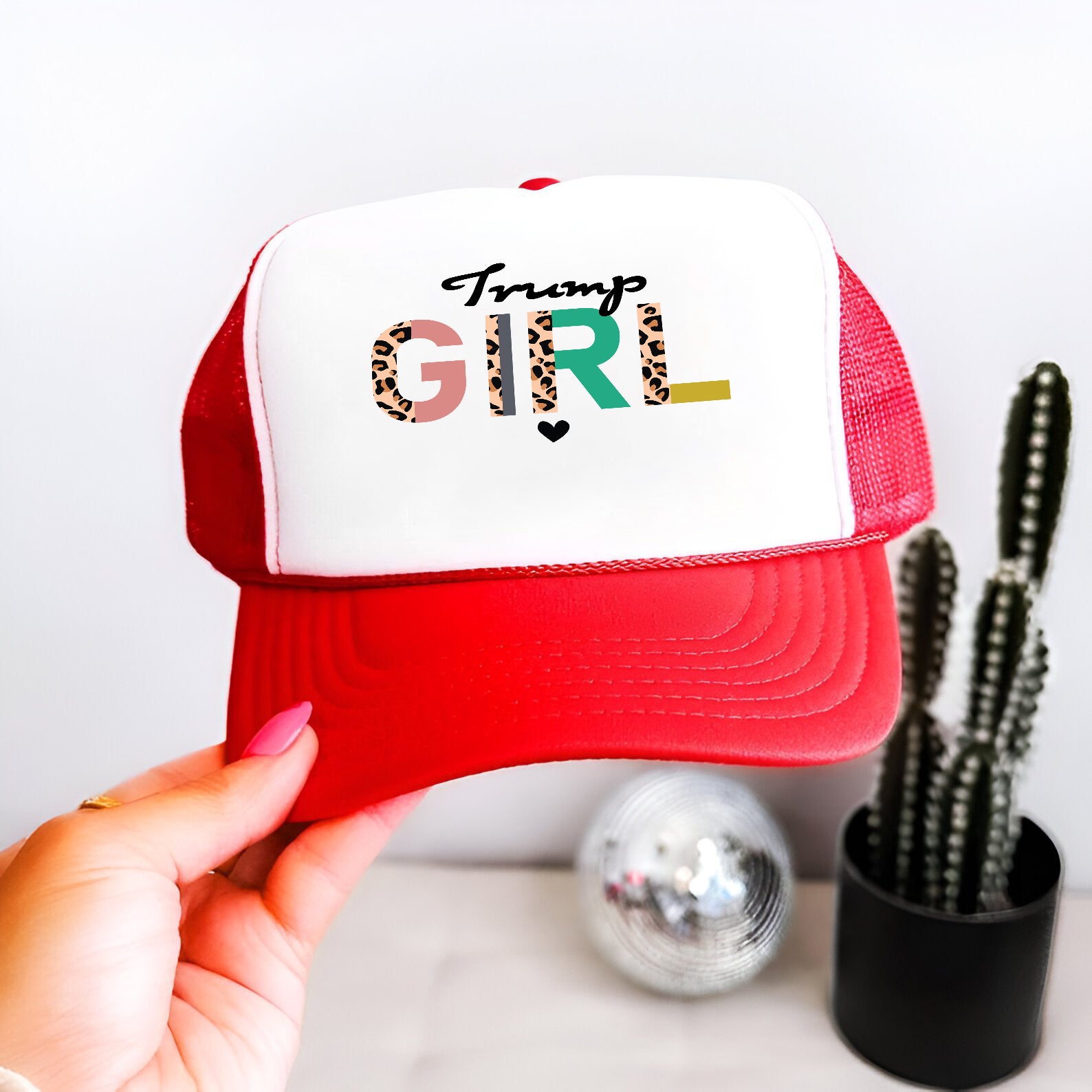 Trump Girl Embroidered Hat Trucker Hat #7 Tu4