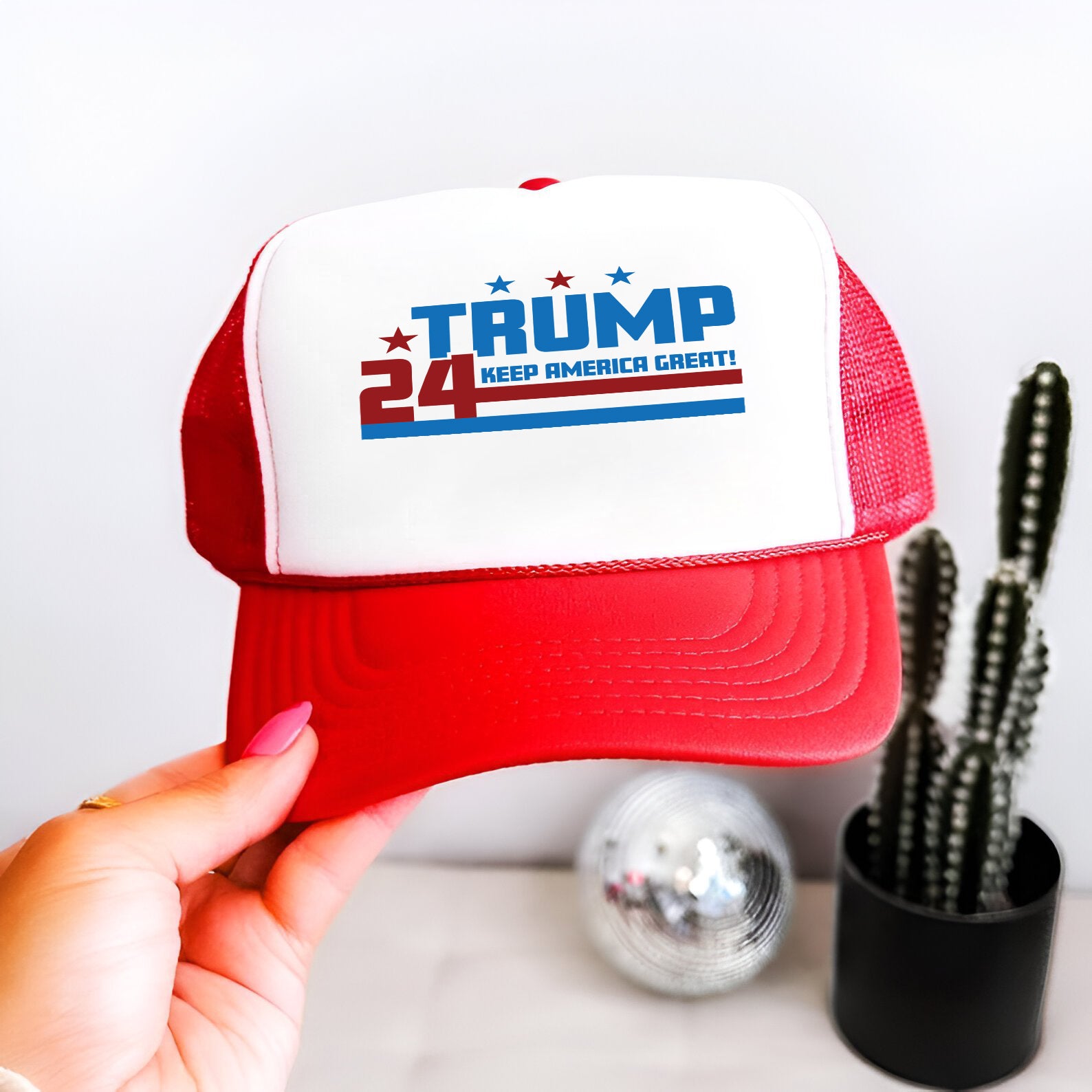 Keep America Great Embroidered Hat Trucker Hat #11 Tu4