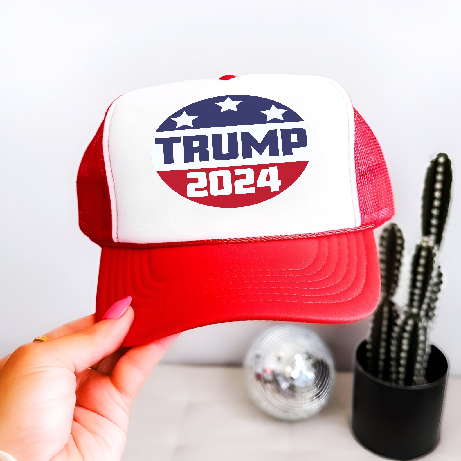 Trump 2024 Embroidered Hat Trucker Hat #25 Tu4