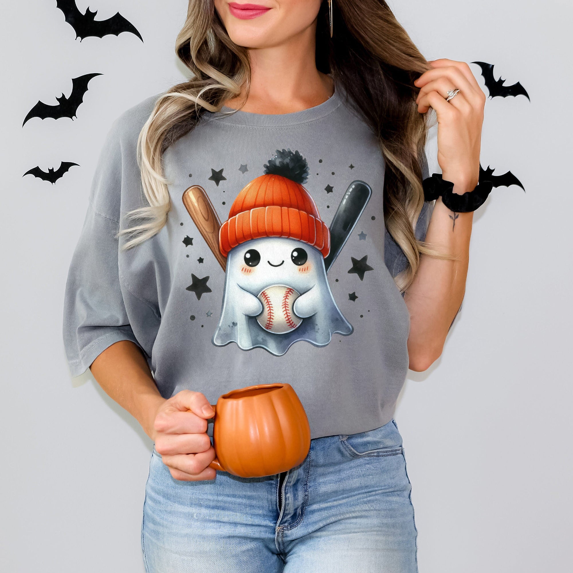 Halloween Ghost Shirt, Cute Ghost Shirt, Womens Halloween Shirt, Cute Fall Shirt, Spooky Season Shirt HW2507 18