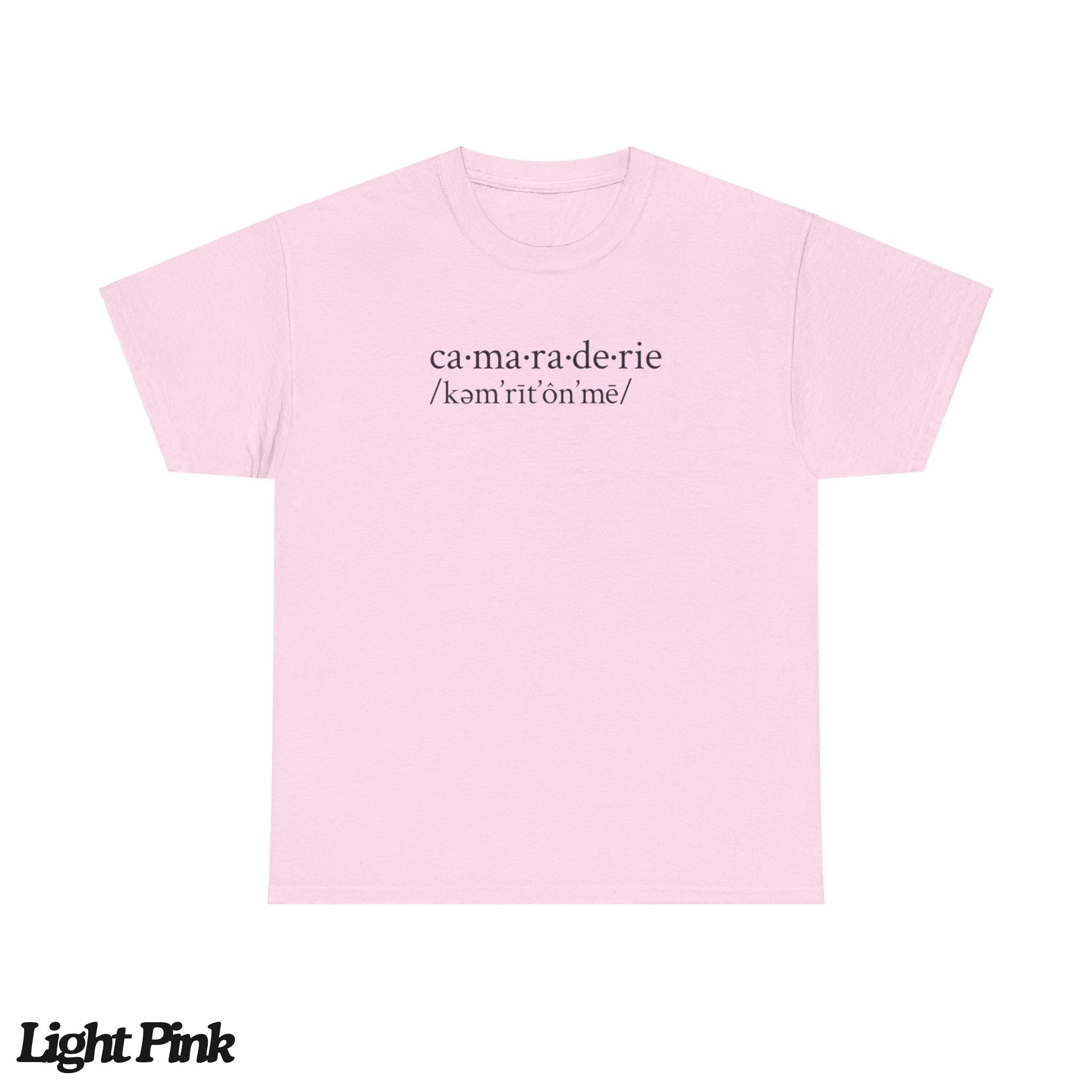 Camaraderie Tshirt, Bed Chem Sabrina Shirt, Short n' Sweet Tour Merch, Sabrina Fan Gift TMC