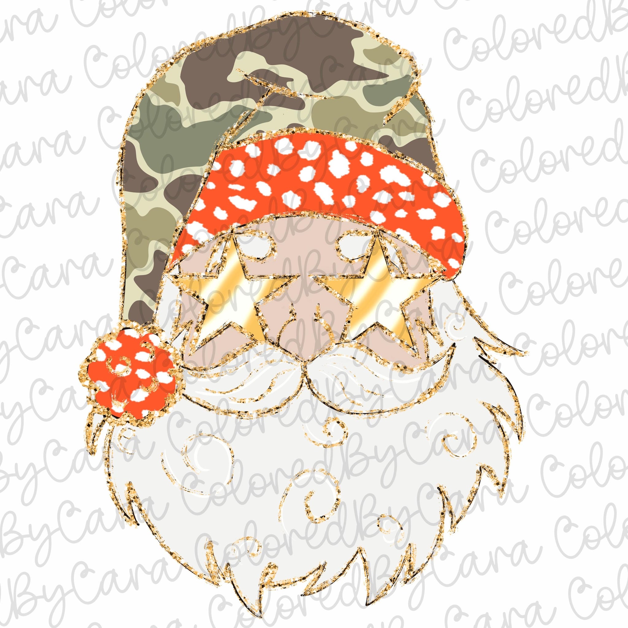 Camo Coquette glitter Santa png girls brushstroke santa design dtf Christmas girls winter png kids santa design bow acrylic brushstroke SCU