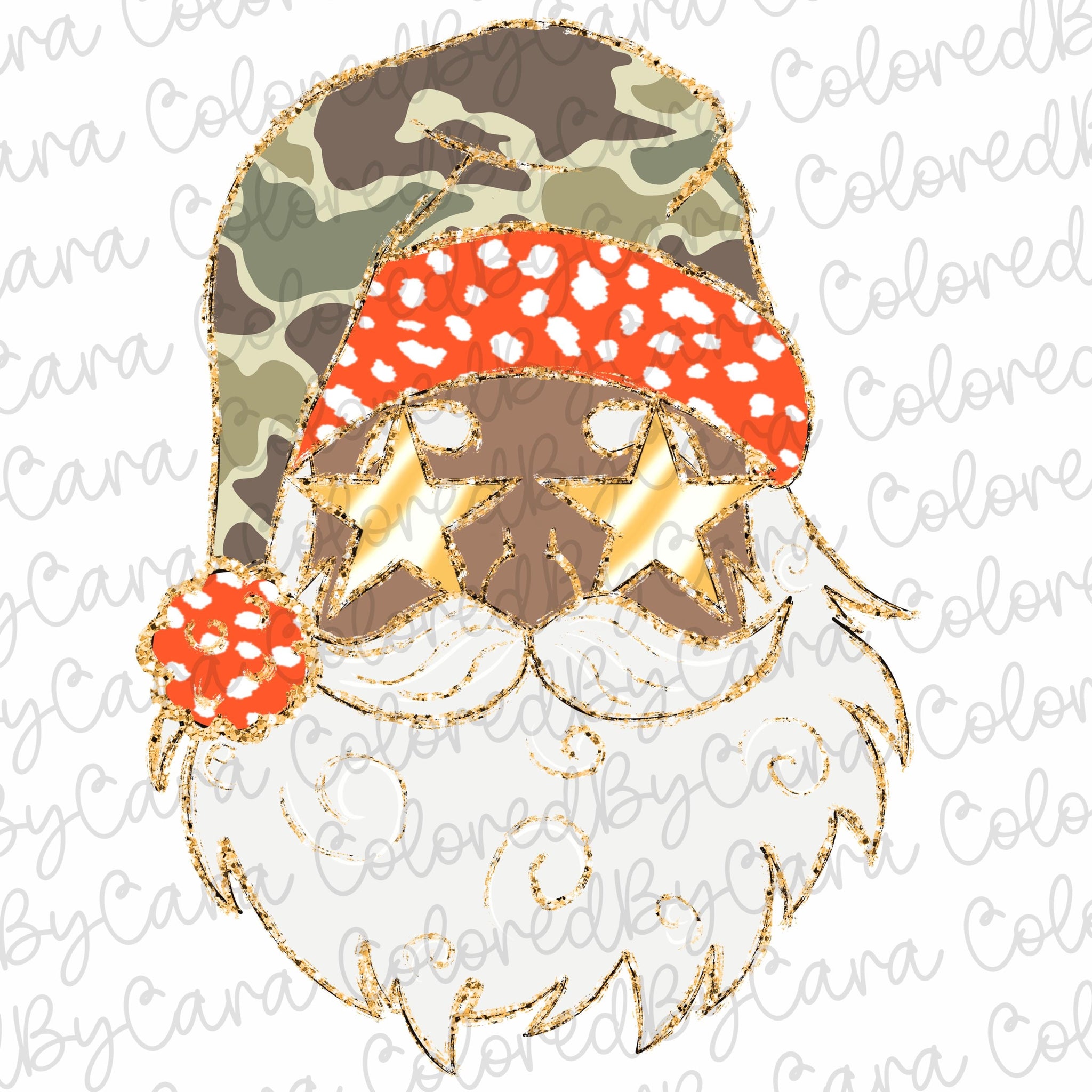 Camo Coquette glitter Santa png girls brushstroke santa design dtf Christmas girls winter png kids santa design bow acrylic brushstroke SCU