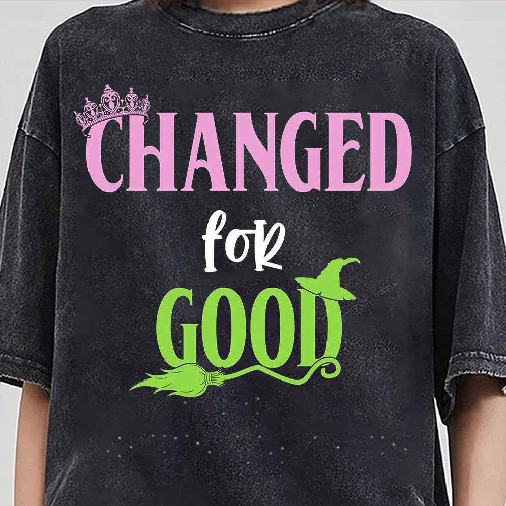 Changed For Good Vintage T-Shirt, Musical Wicked Shirt, Wicked Shirt, Music Lovers Shirt, Halloween Shirt, Witch Shirt, Stephen Schwartz