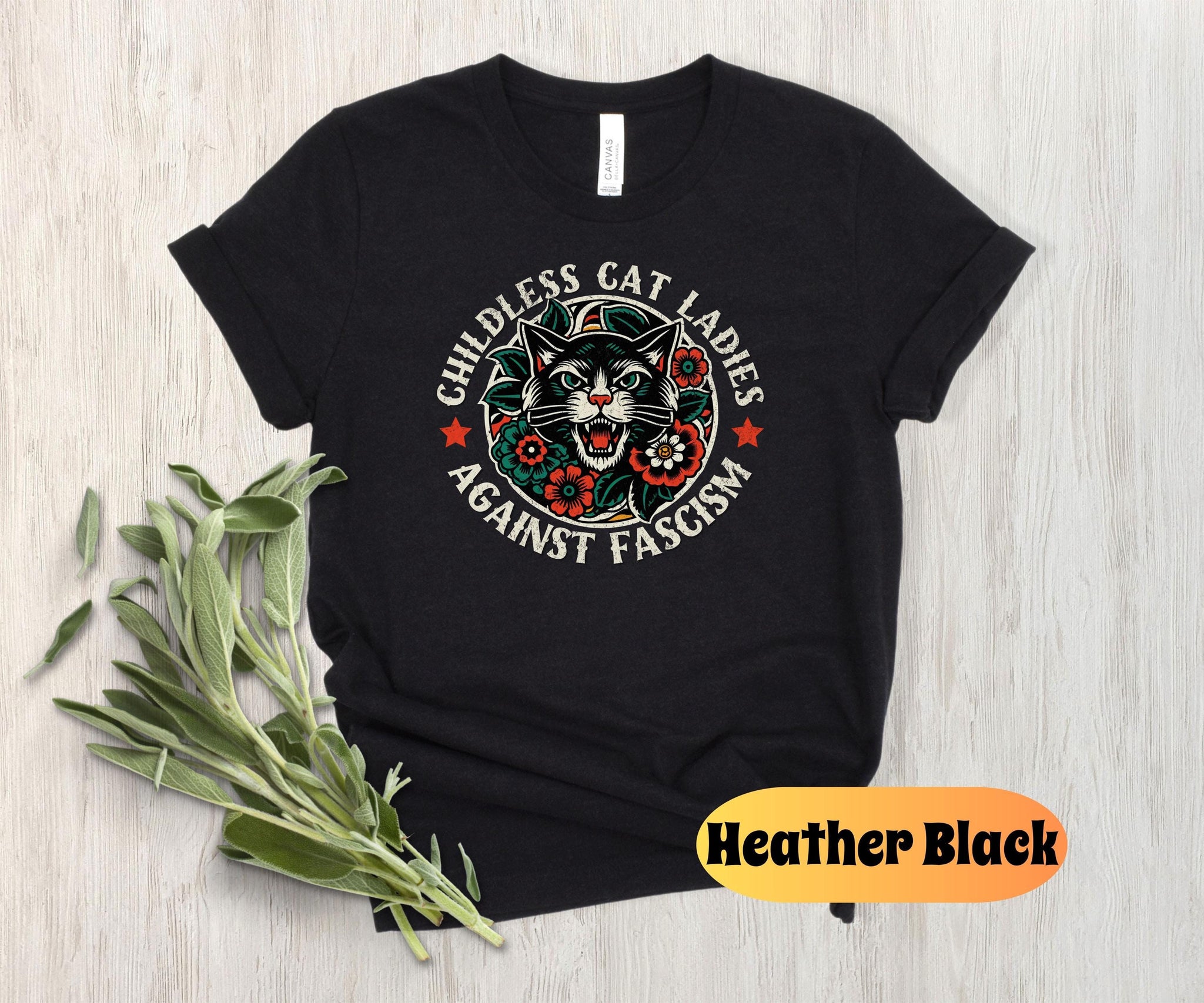 Childless Cat Lady Harris 2024 Shirt, Childless Cat Ladies, Against Fascism, Feminist Shirt, Vote Blue 2024, Anti Fascism Tshirt, Kamala Tee  TD2907N 03