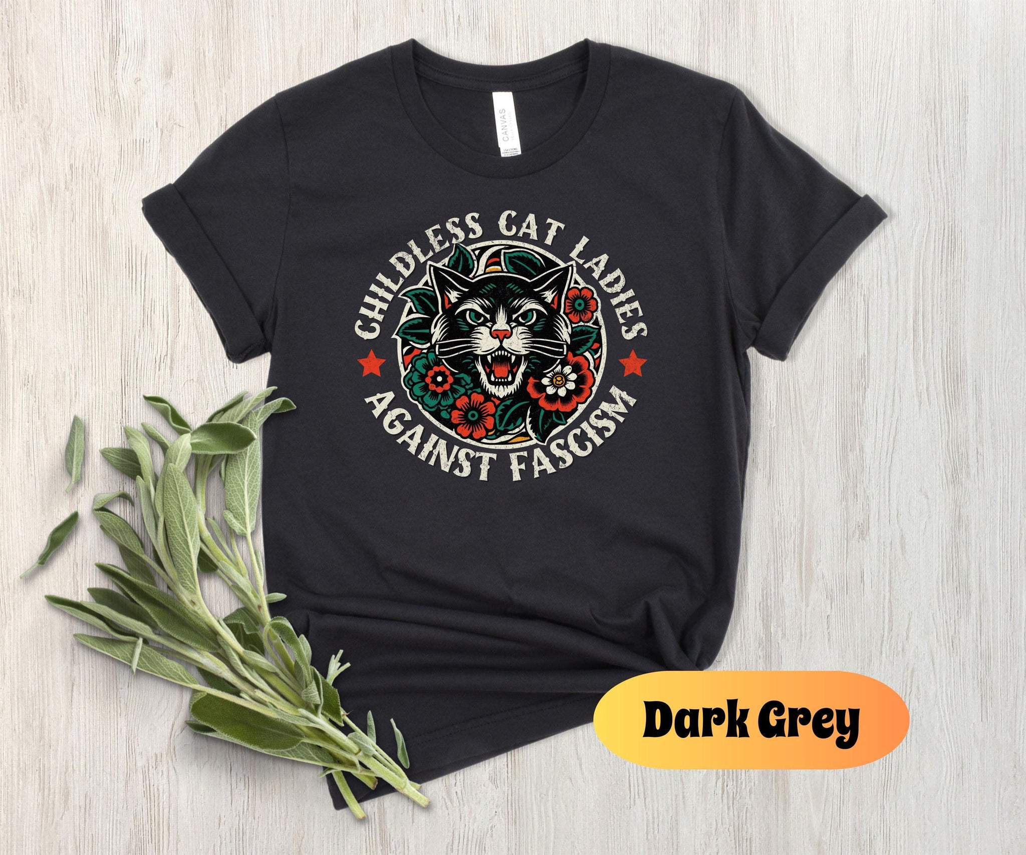 Childless Cat Lady Harris 2024 Shirt, Childless Cat Ladies, Against Fascism, Feminist Shirt, Vote Blue 2024, Anti Fascism Tshirt, Kamala Tee  TD2907N 03