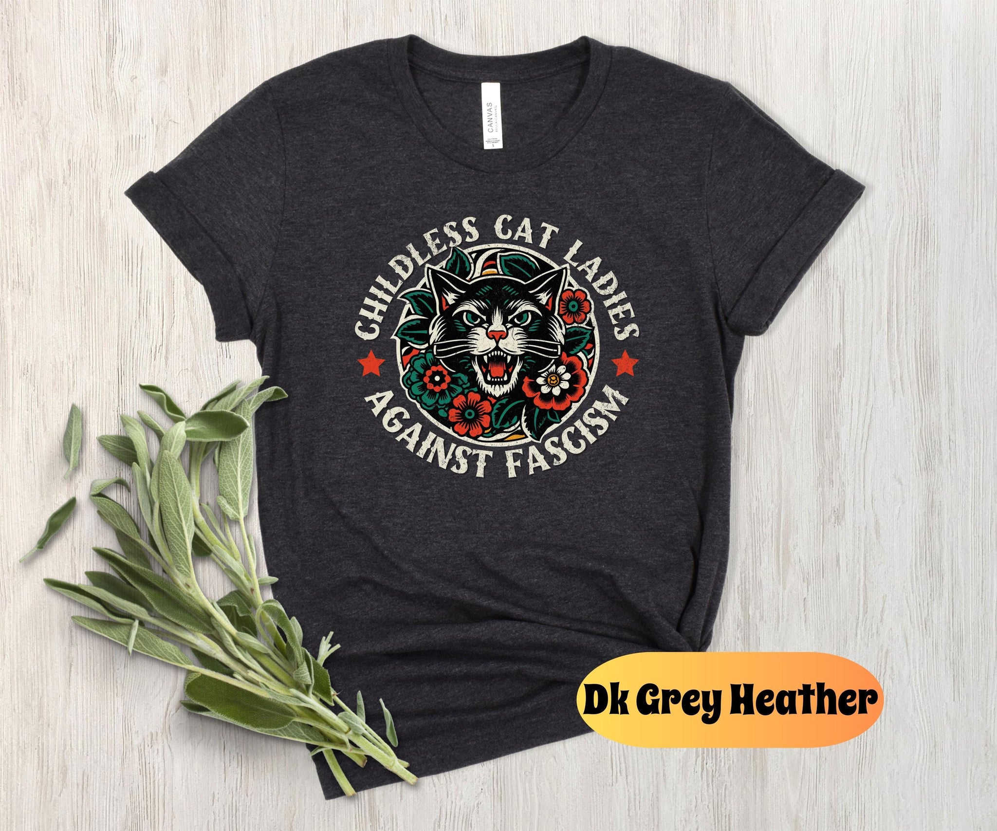 Childless Cat Lady Harris 2024 Shirt, Childless Cat Ladies, Against Fascism, Feminist Shirt, Vote Blue 2024, Anti Fascism Tshirt, Kamala Tee  TD2907N 03