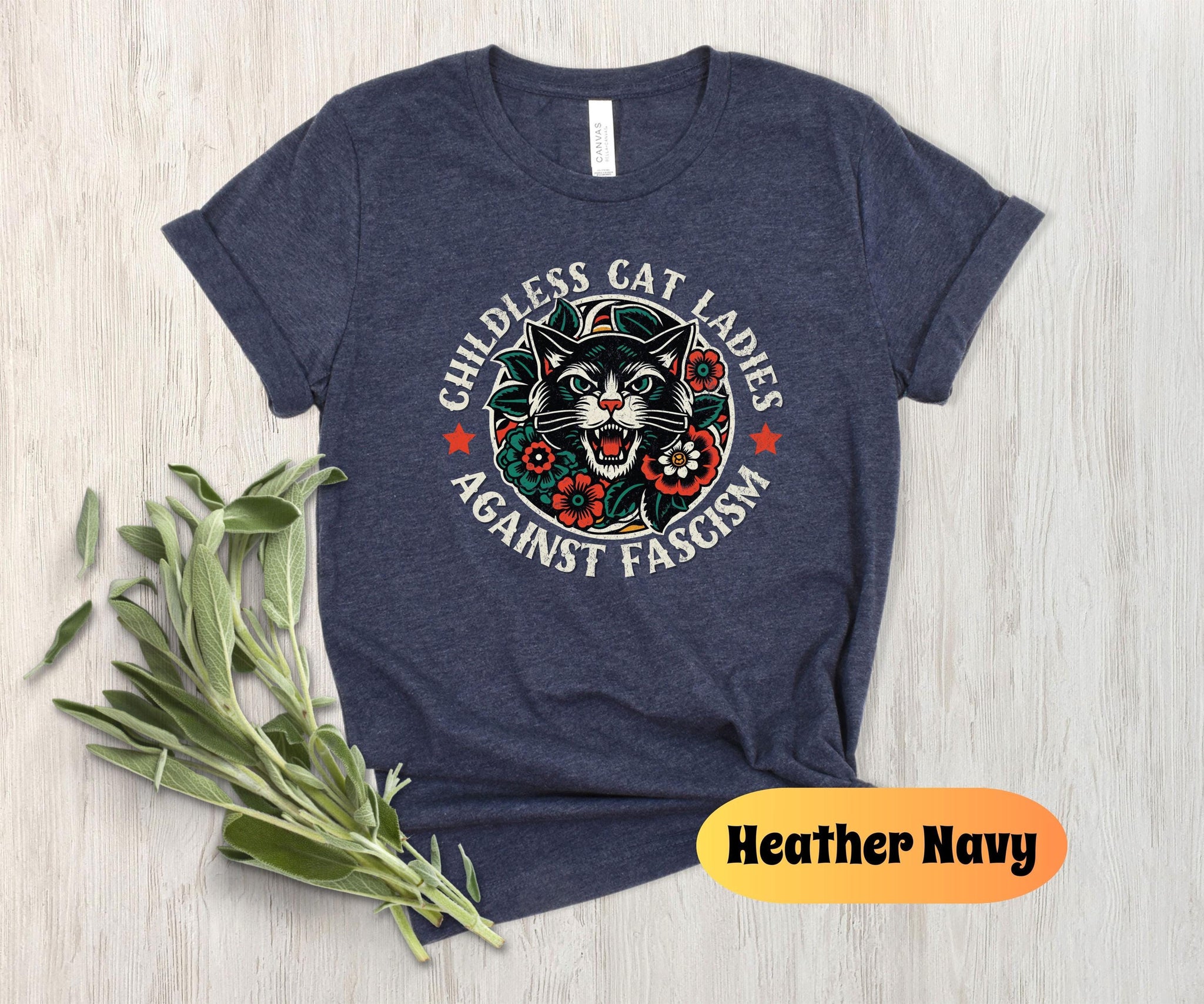 Childless Cat Lady Harris 2024 Shirt, Childless Cat Ladies, Against Fascism, Feminist Shirt, Vote Blue 2024, Anti Fascism Tshirt, Kamala Tee  TD2907N 03