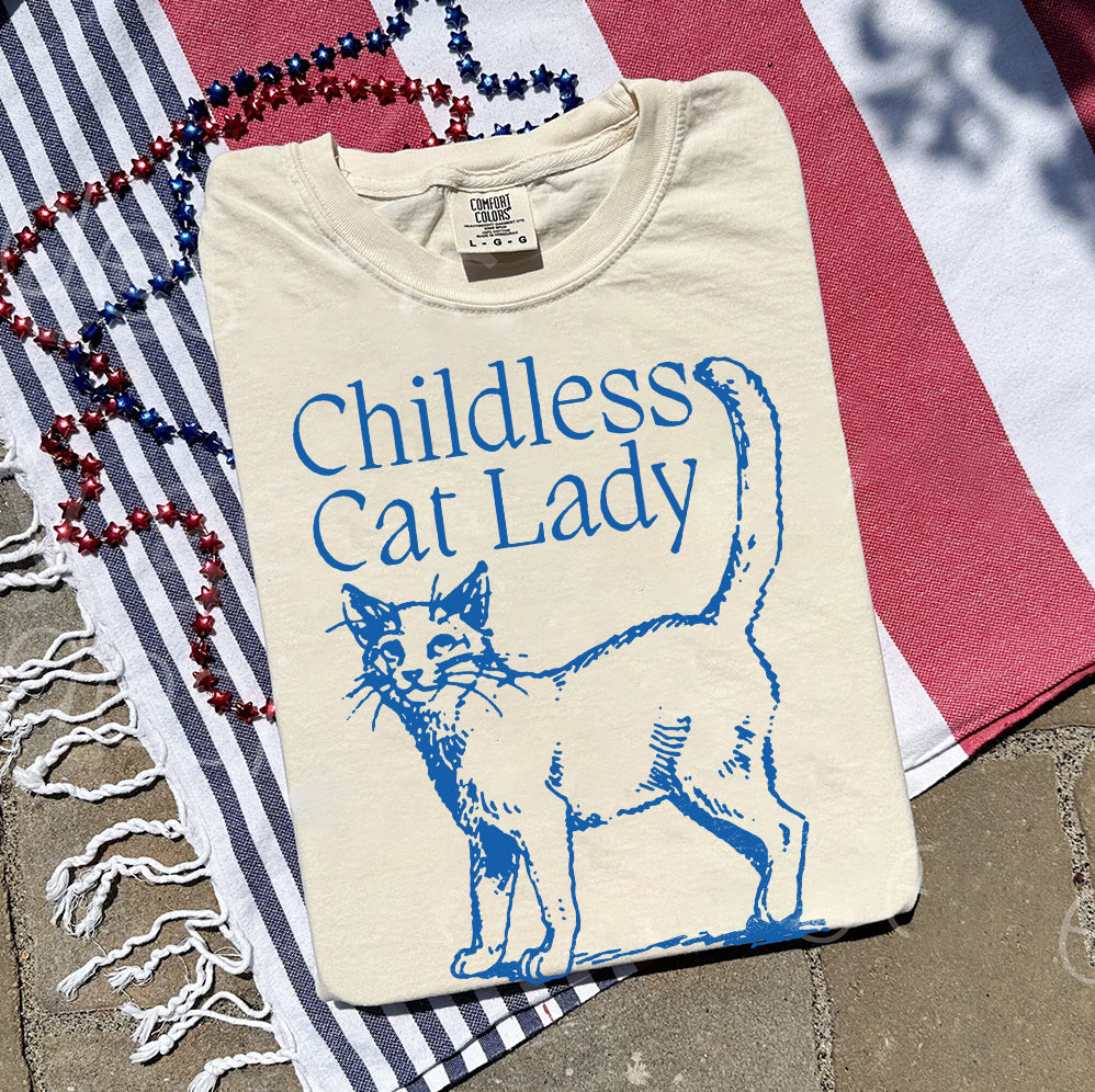 Childless For Cat Ladies For Harris 2024 Shirt, Childless Cat Ladies Against Fascism V4, Feminist Shirt, Trendy Shirt