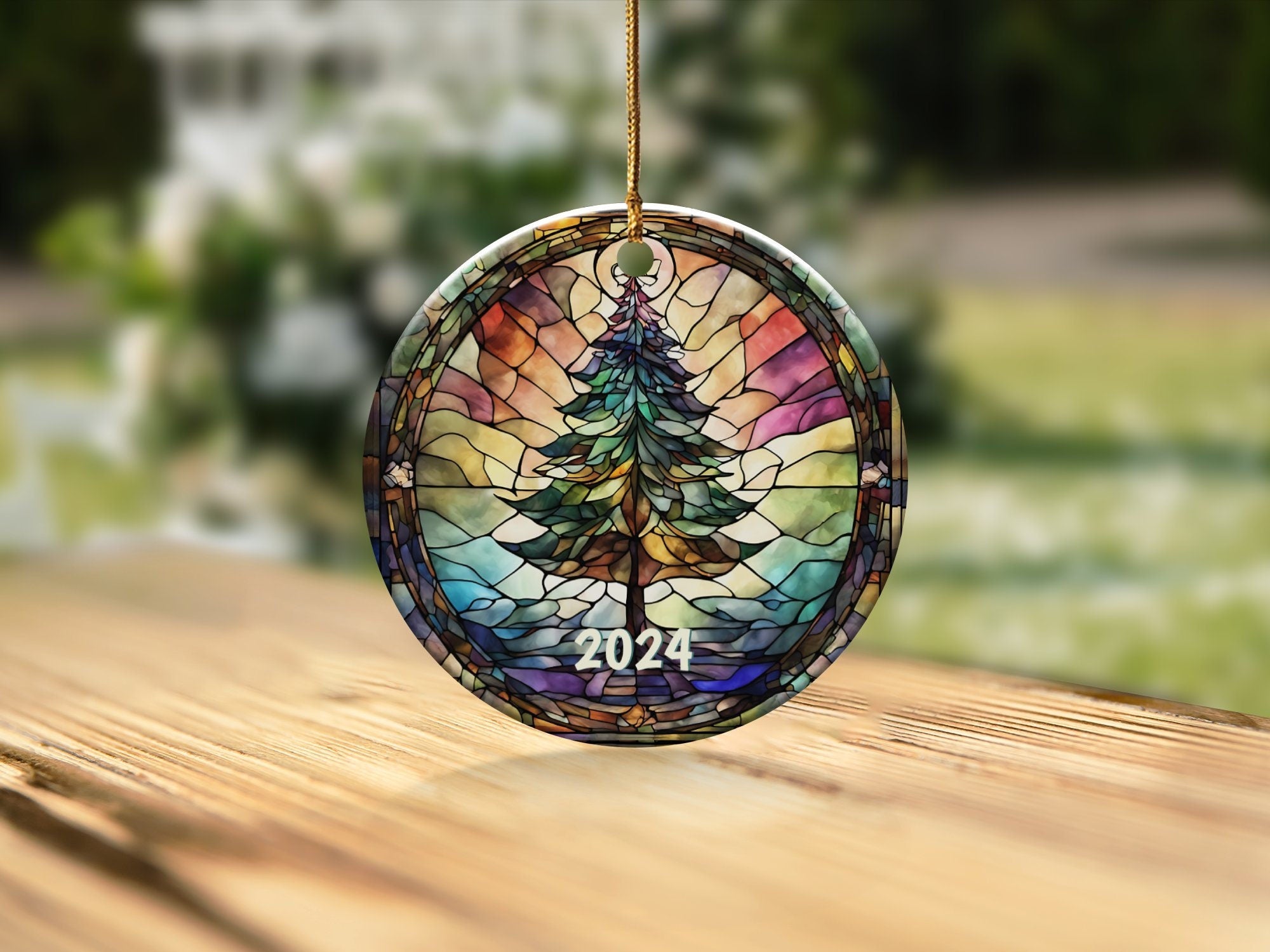 Christmas 2024 Ornament, Gift Christmas Ornaments 2024, Heirloom Gift Keepsake, Round Ceramic Ornament, Gift Exchange, Gift Idea, Xmas Tree HAOR14