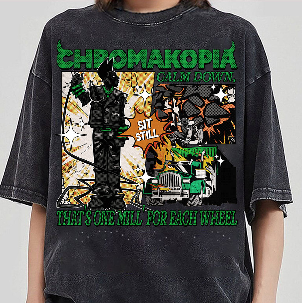 Chromakopia Shirt, Calm Down Sit Still, Retro Comic Rap Hiphop, Music Song Lyrics Fan Gift