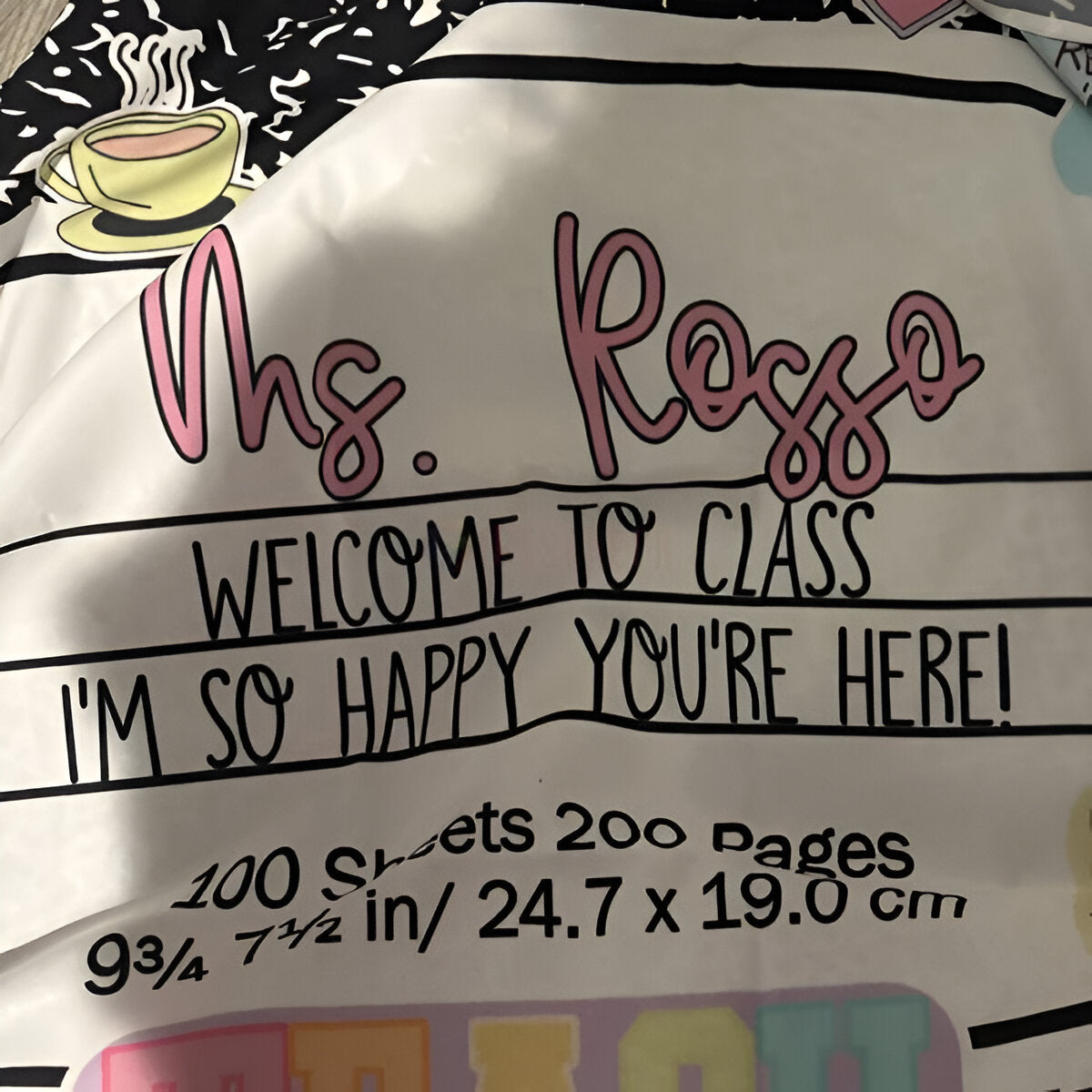 Personalized Classroom Decor Composition Notebook Classroom Tapestry Tapes