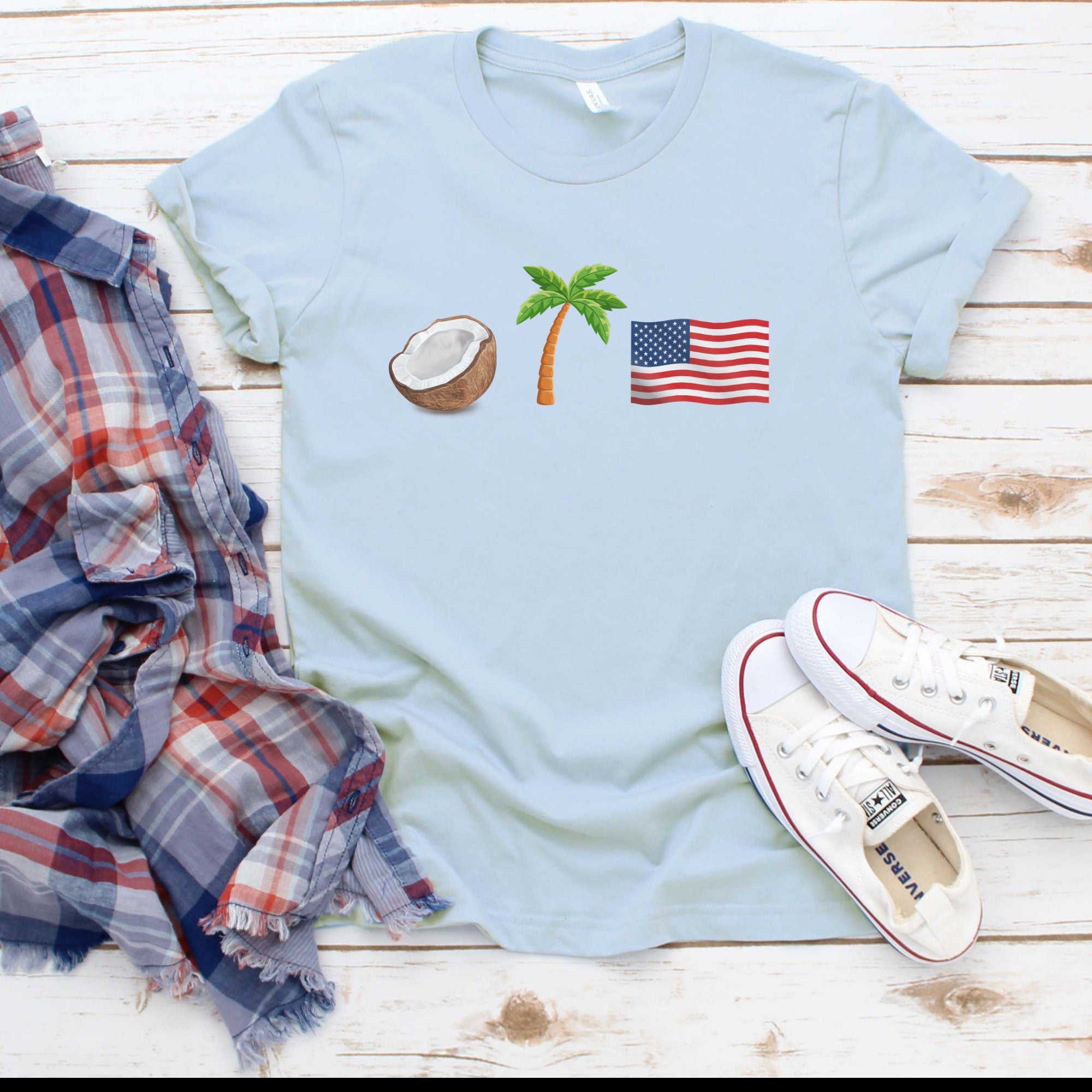 Coconut Palm Tree Emoji President Kamala Harris Shirt, 2024 Election T-shirt, Coconut Meme Emoji top, Madam President tee  TD2907 04