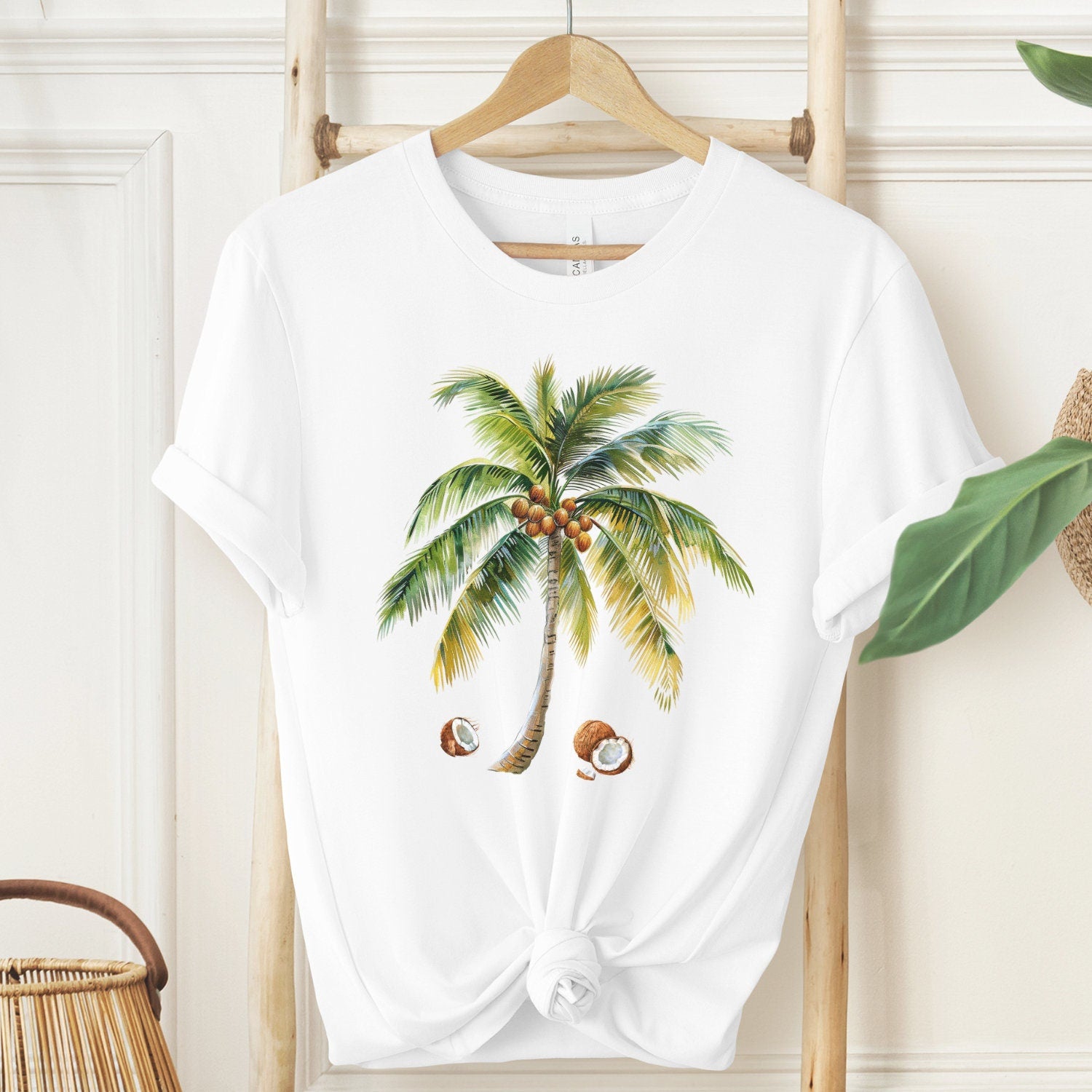 Coconut Tree Shirt, Coconut Shirt, Unisex Graphic Tee, Pina Colada Summer Shirt, Palm Tree and Coconut Summer Shirt, Trending Meme Shirt NC2707 04