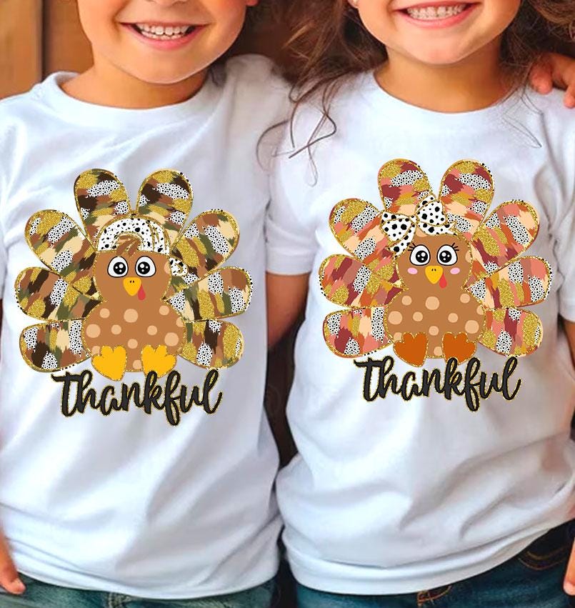 Colorful Coquette Turkey Png, Glitter Boy Girl Turkey Thanksgiving Png, Thankful Png, Dalmatian Dots Bow Fall Png, Hand Drawn, brushstroke SCU