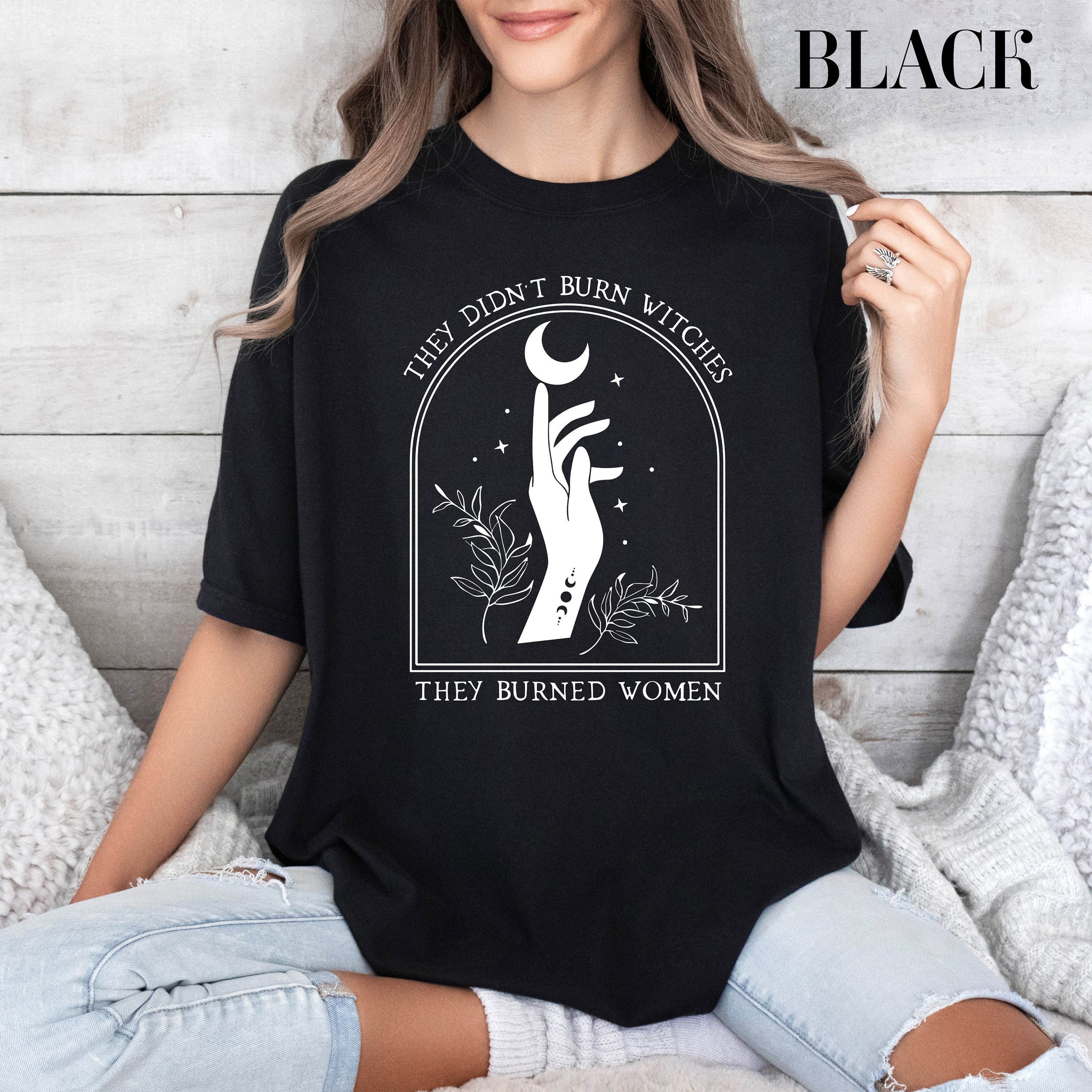  They Didn't Burn Witches They Burned Women Shirt, Feminist Witch Shirt, Bury the Patriarchy, Halloween Feminism Tshirt HW2607 17