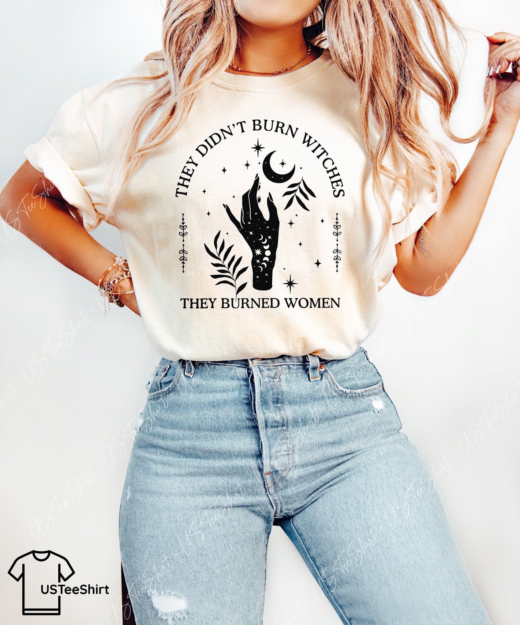  Witchy Shirt for Women, They Didn't Burn Witches They Burned Women, Feminist Witch Shirt, Witchy Gifts, Womens Mystic Shirt HW2607 18