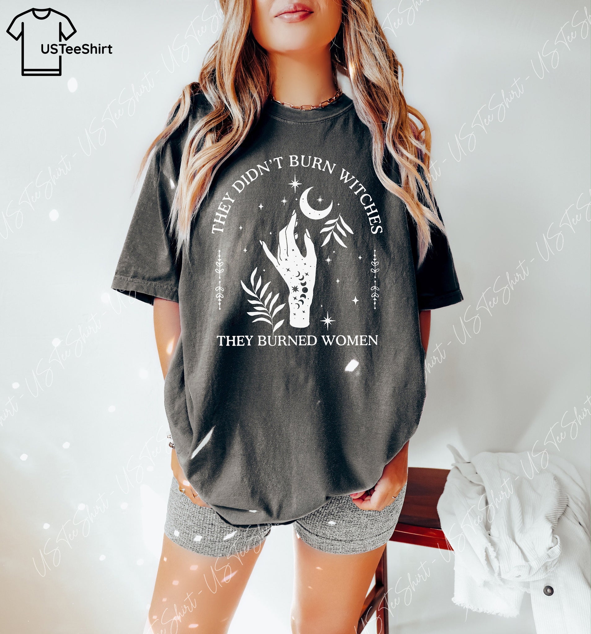  Witchy Shirt for Women, They Didn't Burn Witches They Burned Women, Feminist Witch Shirt, Witchy Gifts, Womens Mystic Shirt HW2607 18