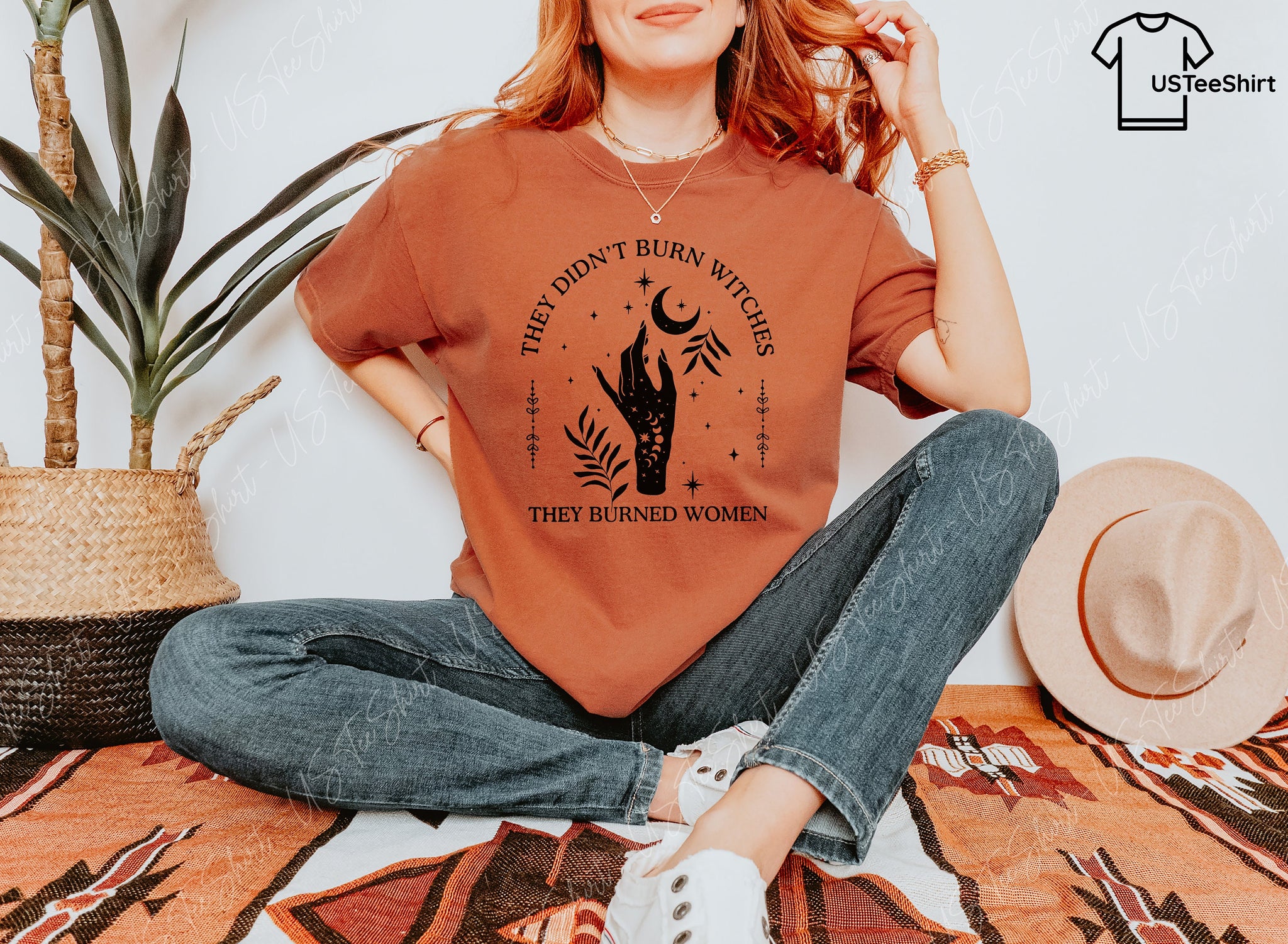  Witchy Shirt for Women, They Didn't Burn Witches They Burned Women, Feminist Witch Shirt, Witchy Gifts, Womens Mystic Shirt HW2607 18