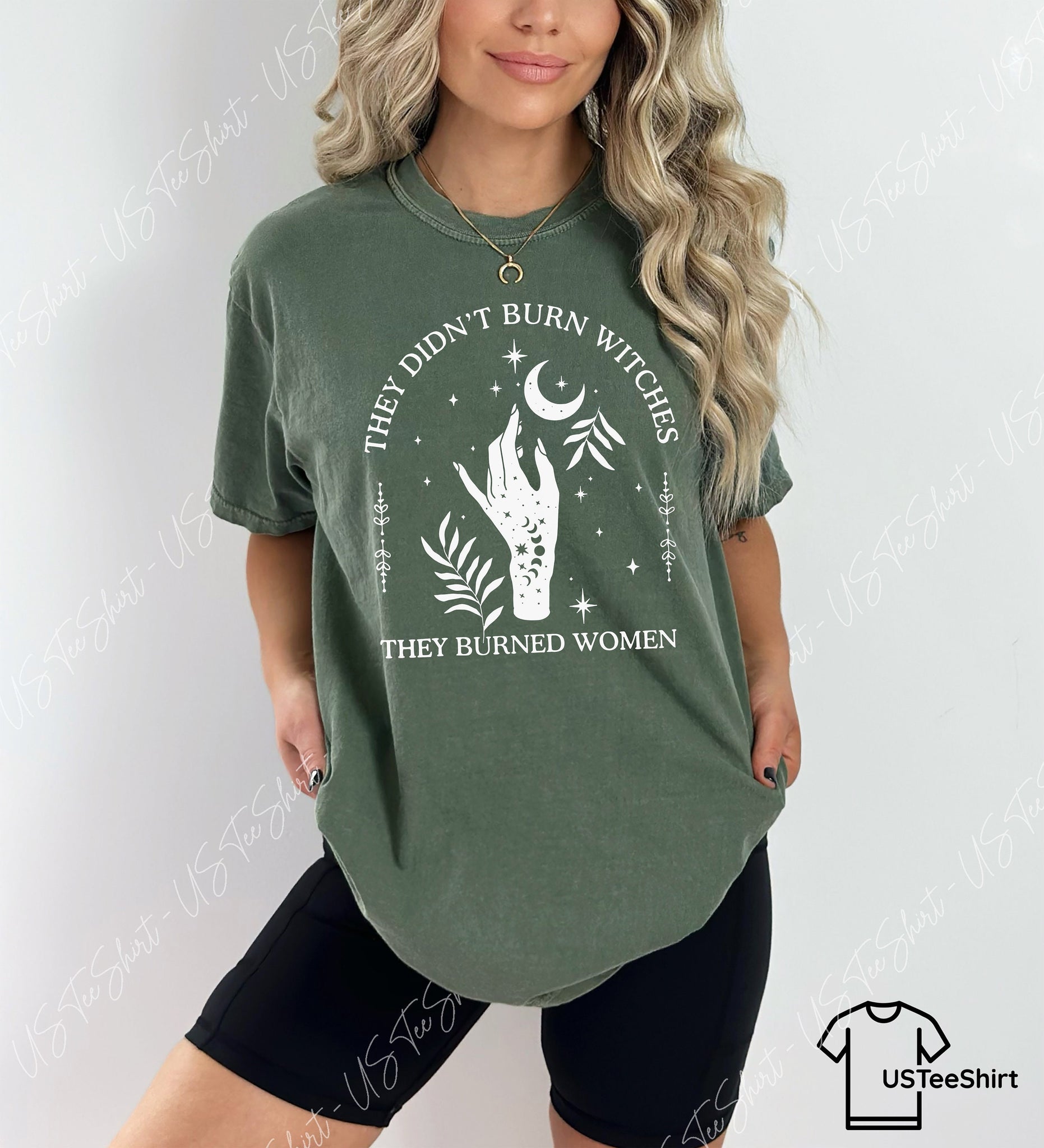  Witchy Shirt for Women, They Didn't Burn Witches They Burned Women, Feminist Witch Shirt, Witchy Gifts, Womens Mystic Shirt HW2607 18