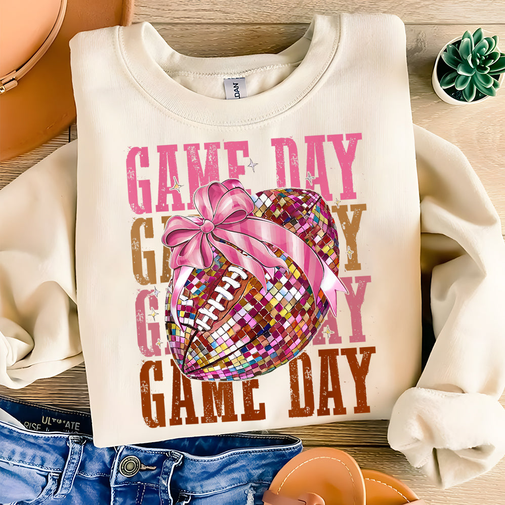 Coquette Football Png, Football Bow Disco Ball Png, Football Mom Png, Game Day V5, Fall Football Png, Football Season Png, Sports Png