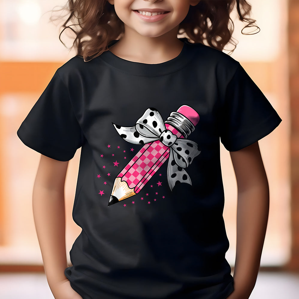 Coquette School Shirt,Back To School Shirts,Teacher Coquette Pink Bow T-Shirt,Cute Teacher Gift V13,First Day of School Tee,Teacher Appreciation