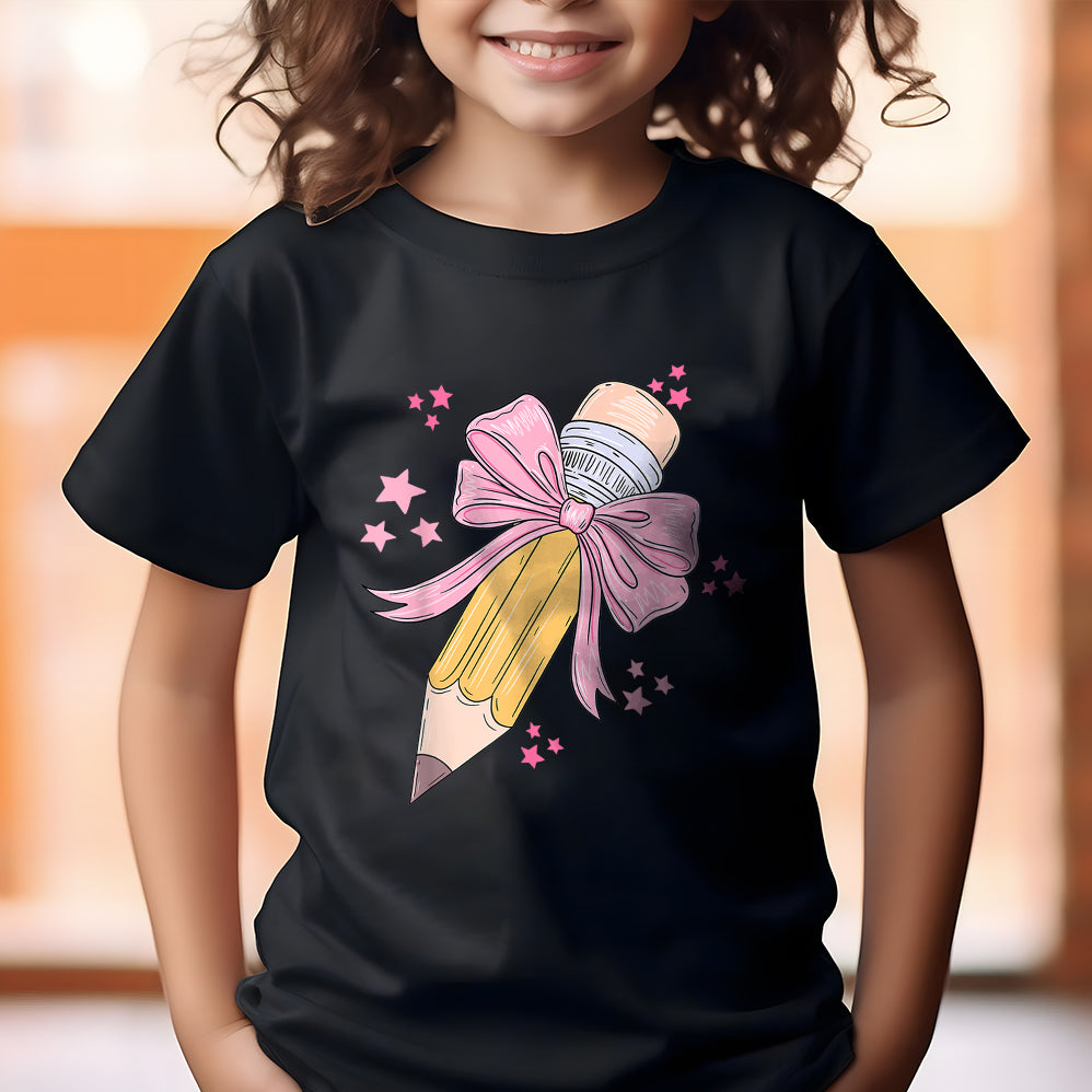 Coquette School Shirt,Back To School Shirts,Teacher Coquette Pink Bow T-Shirt,Cute Teacher Gift V14,First Day of School Tee,Teacher Appreciation