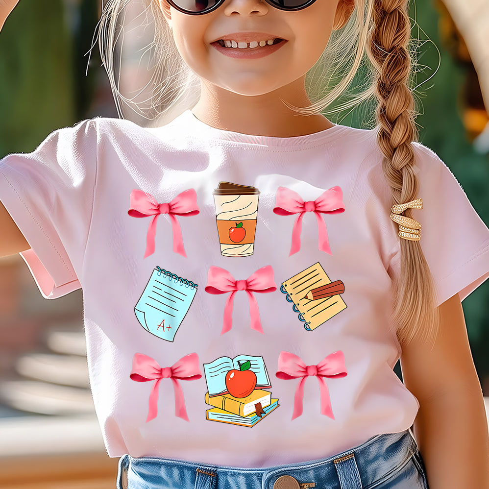 Coquette School Shirt,Back To School Shirts,Teacher Coquette Pink Bow T-Shirt,Cute Teacher Gift V3,First Day of School Tee,Teacher Appreciation