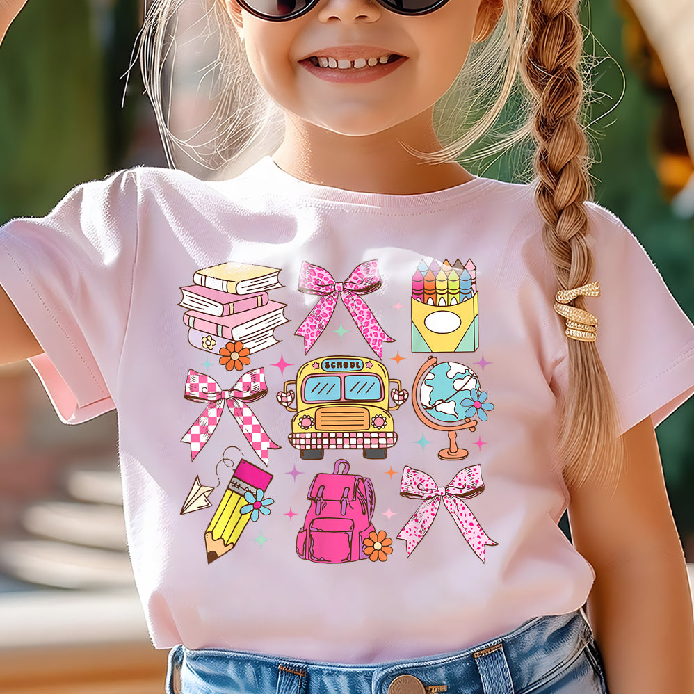 Coquette School Shirt,Back To School Shirts,Teacher Coquette Pink Bow T-Shirt,Cute Teacher Gift V7,First Day of School Tee,Teacher Appreciation