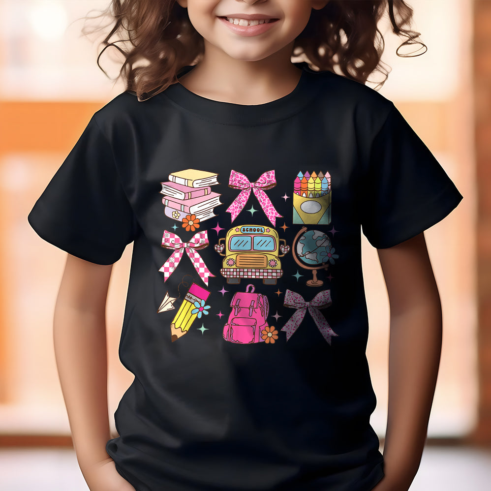 Coquette School Shirt,Back To School Shirts,Teacher Coquette Pink Bow T-Shirt,Cute Teacher Gift V8,First Day of School Tee,Teacher Appreciation