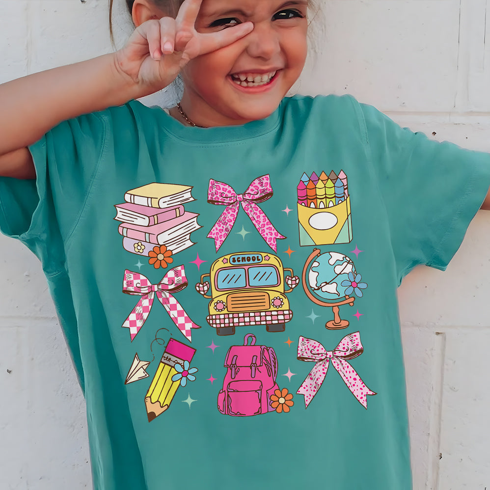 Coquette School Shirt,Back To School Shirts,Teacher Coquette Pink Bow T-Shirt,Cute Teacher Gift V8,First Day of School Tee,Teacher Appreciation