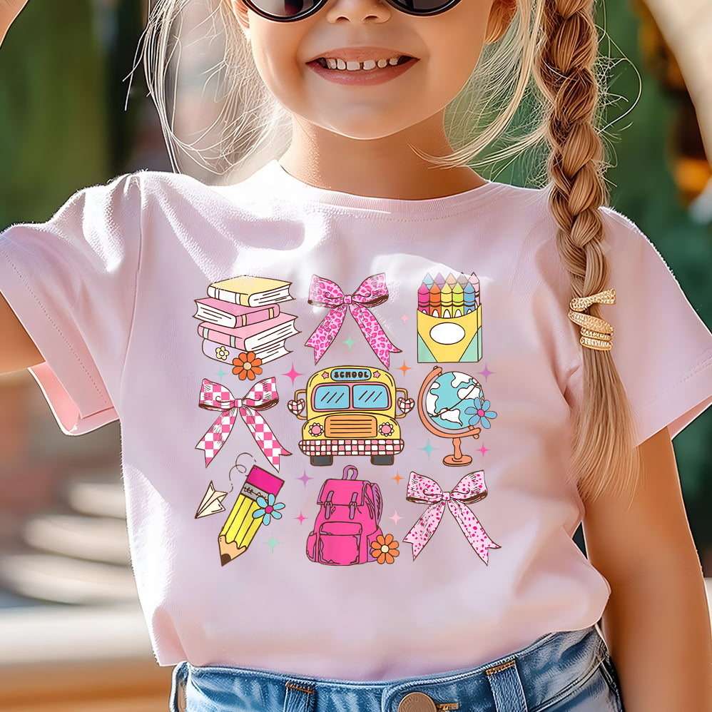 Coquette School Shirt,Back To School Shirts,Teacher Coquette Pink Bow T-Shirt,Cute Teacher Gift V8,First Day of School Tee,Teacher Appreciation