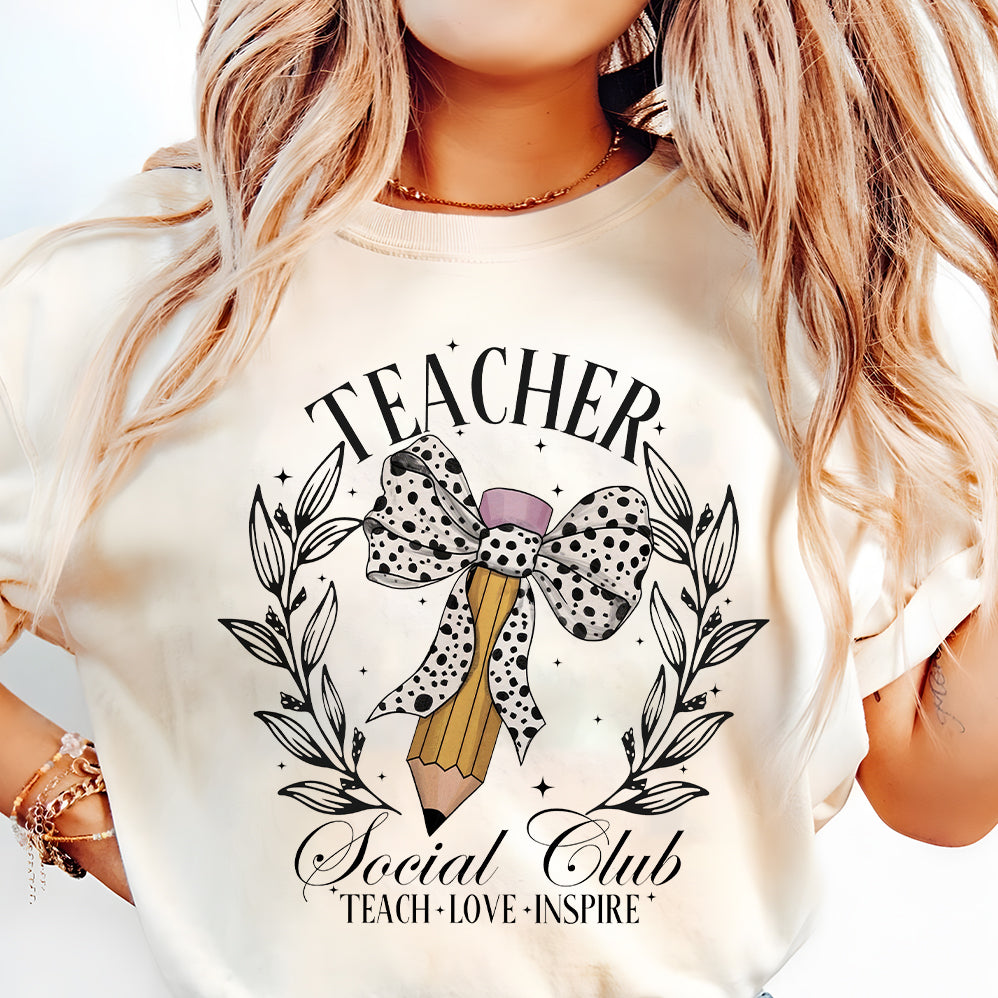 Coquette Teacher Png, Back to School Png,Teacher Appreciation Gift,Teacher Pencil Bow,First Day of School Png,Retro Teacher png