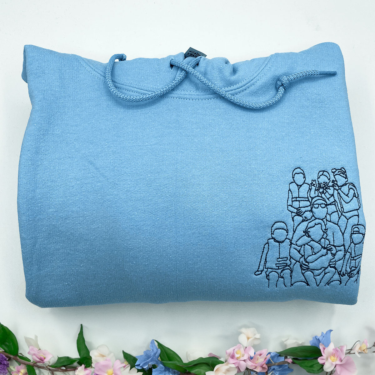 Personalized Anniversary Gifts for Couples, Custom Embroidered Sweatshirt / Hoodie Matching Wedding 1 - 50 Year em2